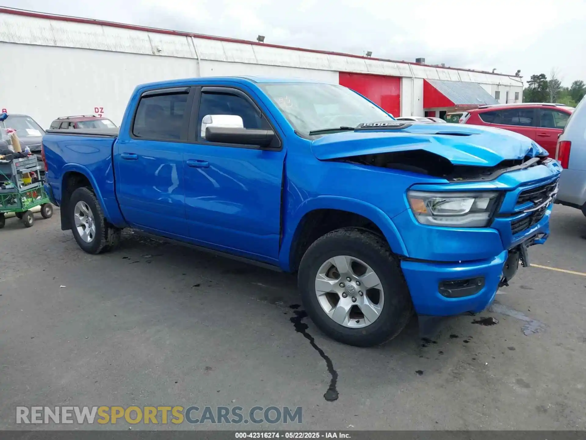 1 Photograph of a damaged car 1C6SRFJM8LN343494 RAM 1500 2020