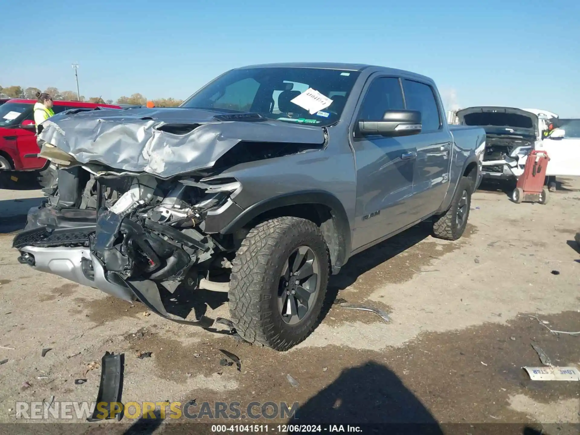 2 Photograph of a damaged car 1C6SRFLT3LN185506 RAM 1500 2020