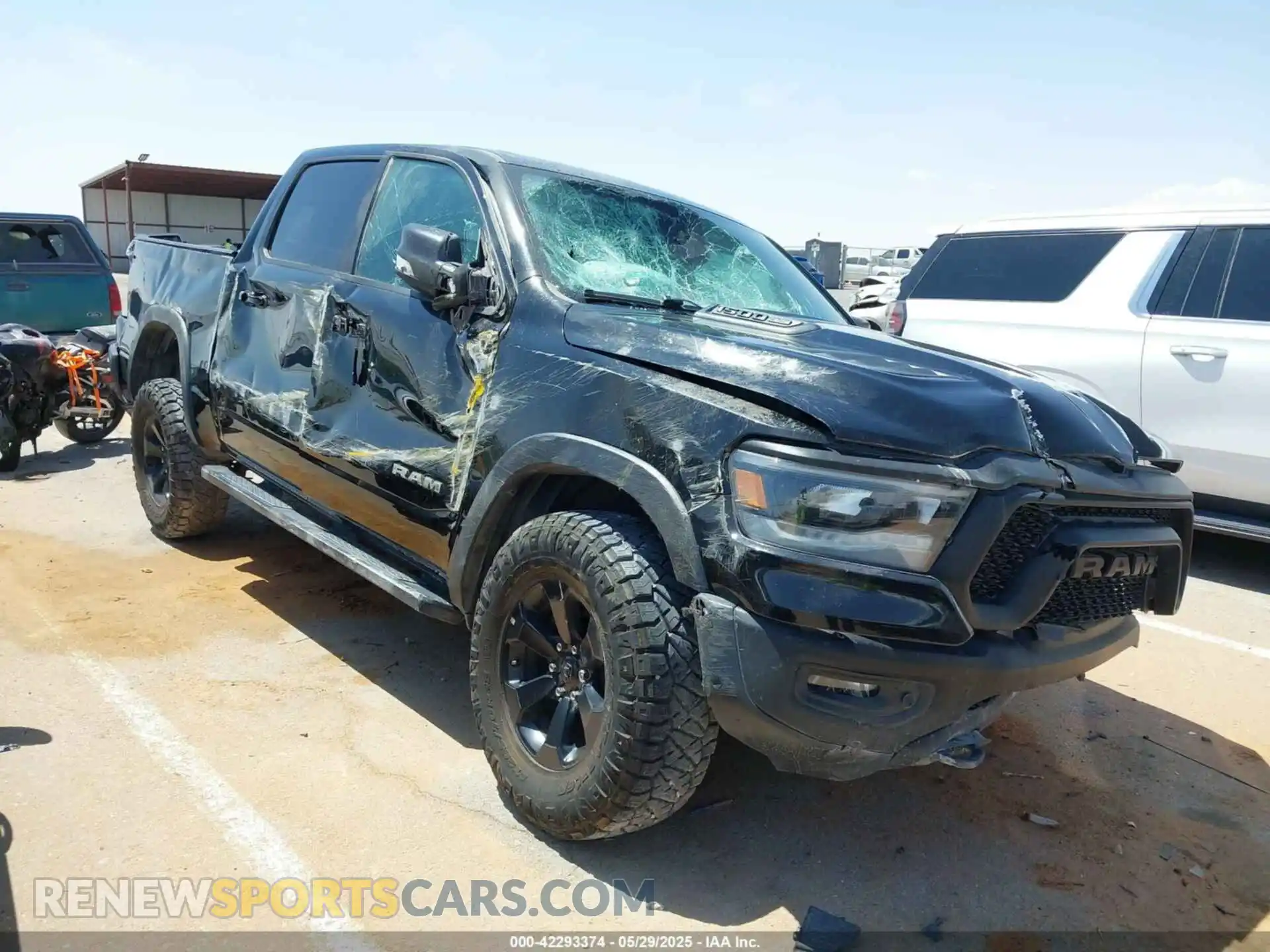 1 Photograph of a damaged car 1C6SRFLT8LN377312 RAM 1500 2020