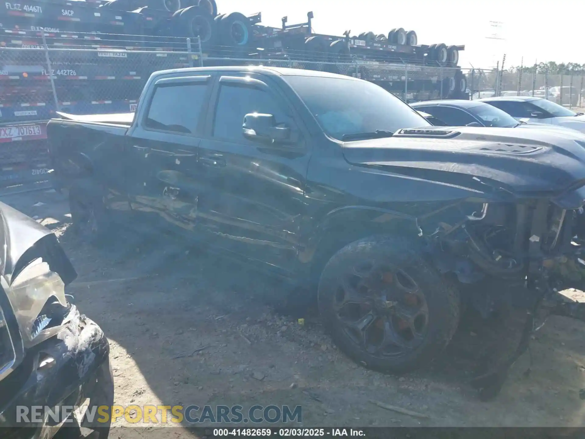 1 Photograph of a damaged car 1C6SRFPT2LN418589 RAM 1500 2020