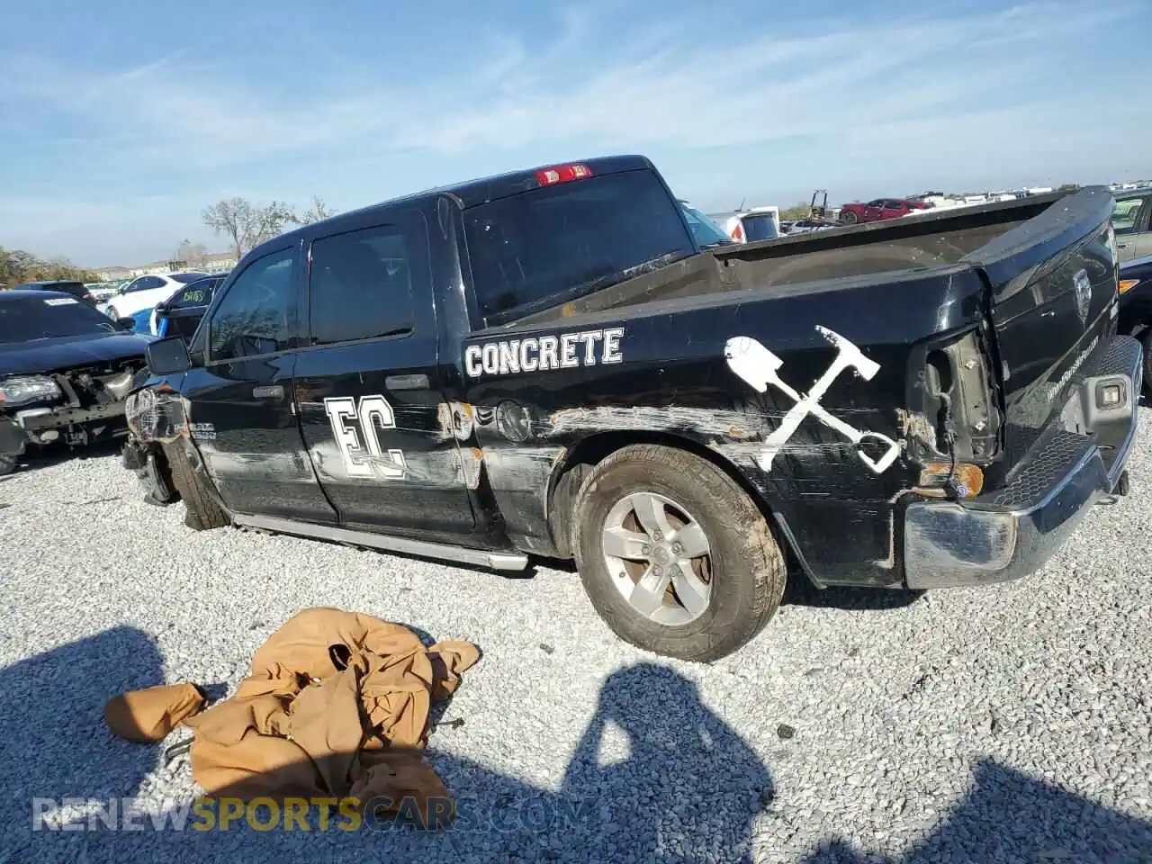 2 Photograph of a damaged car 3C6RR6KT2LG130246 RAM 1500 2020