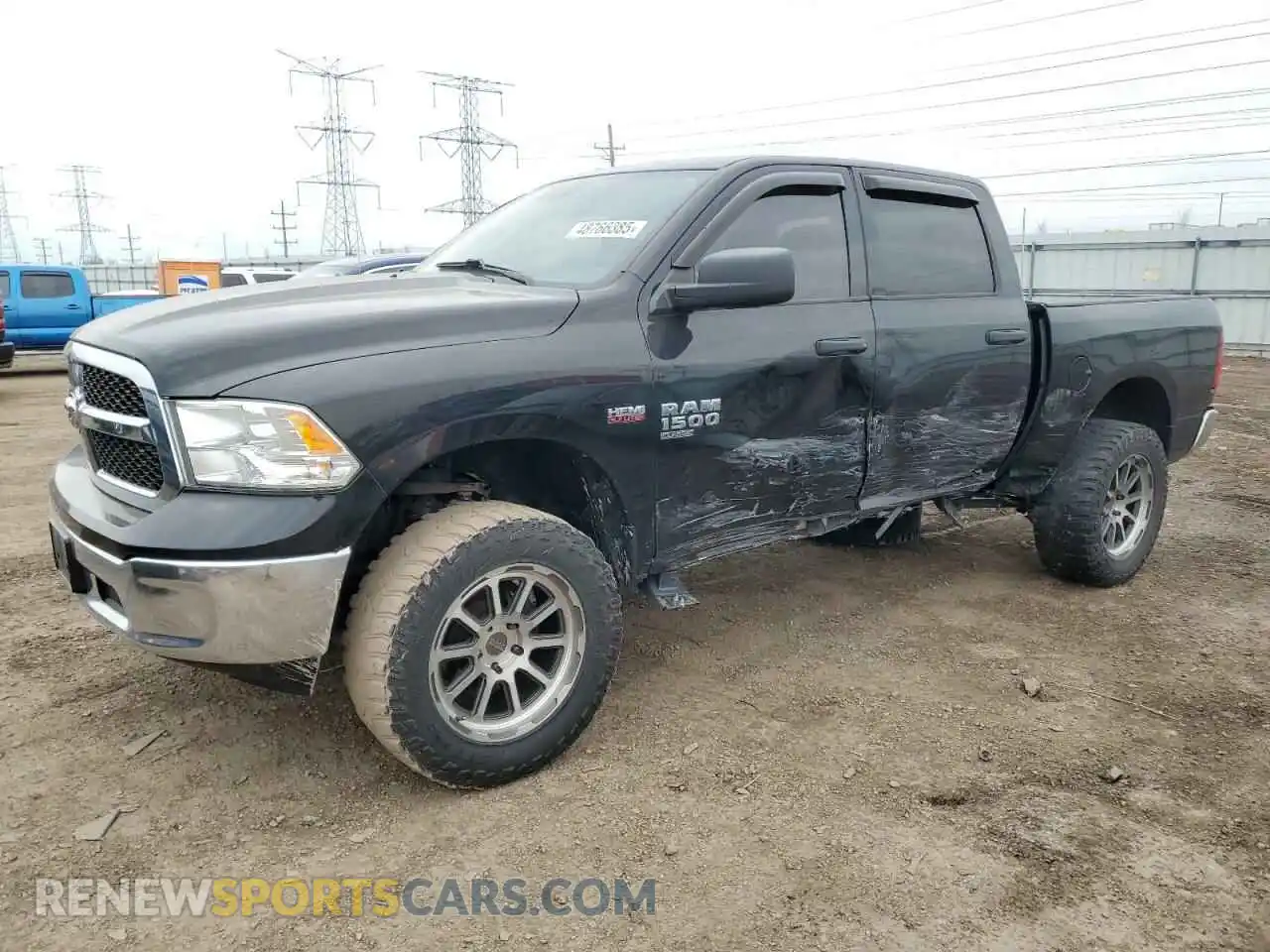 1 Photograph of a damaged car 3C6RR7KT0LG131059 RAM 1500 2020