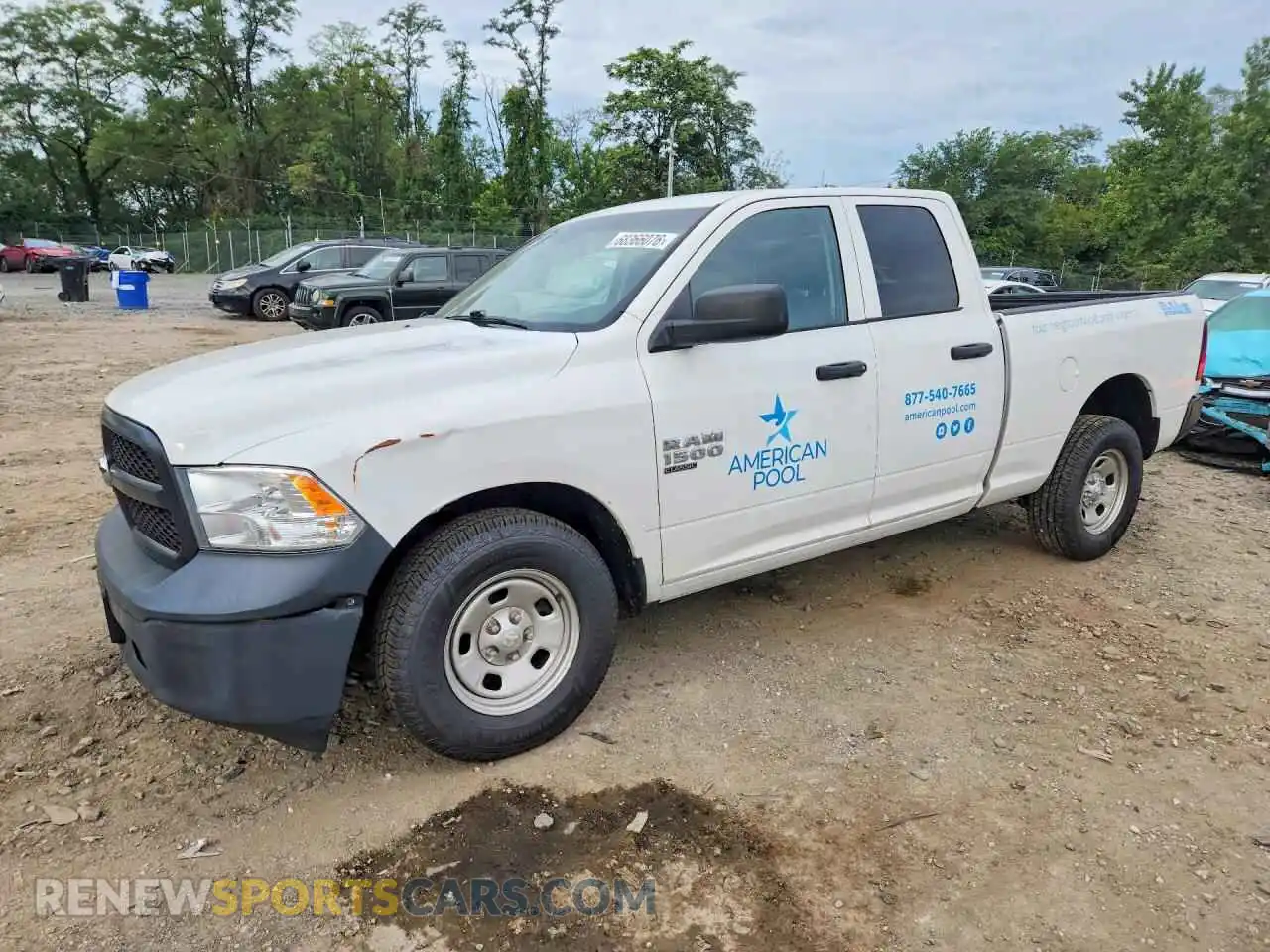 1 Photograph of a damaged car 1C6RR6FG2MS550855 RAM 1500 2021