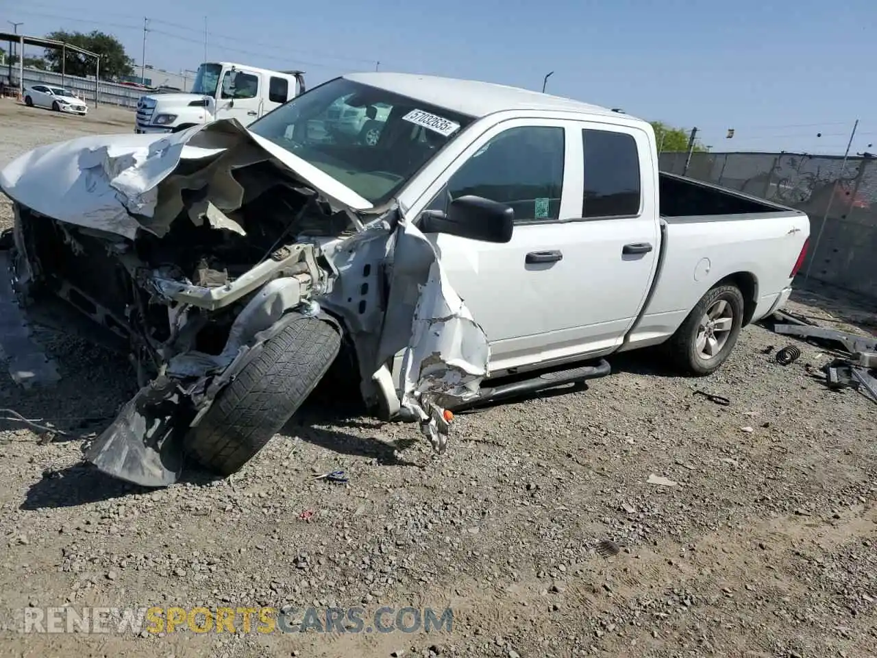 1 Photograph of a damaged car 1C6RR6FG5HS684409 RAM 1500 2021