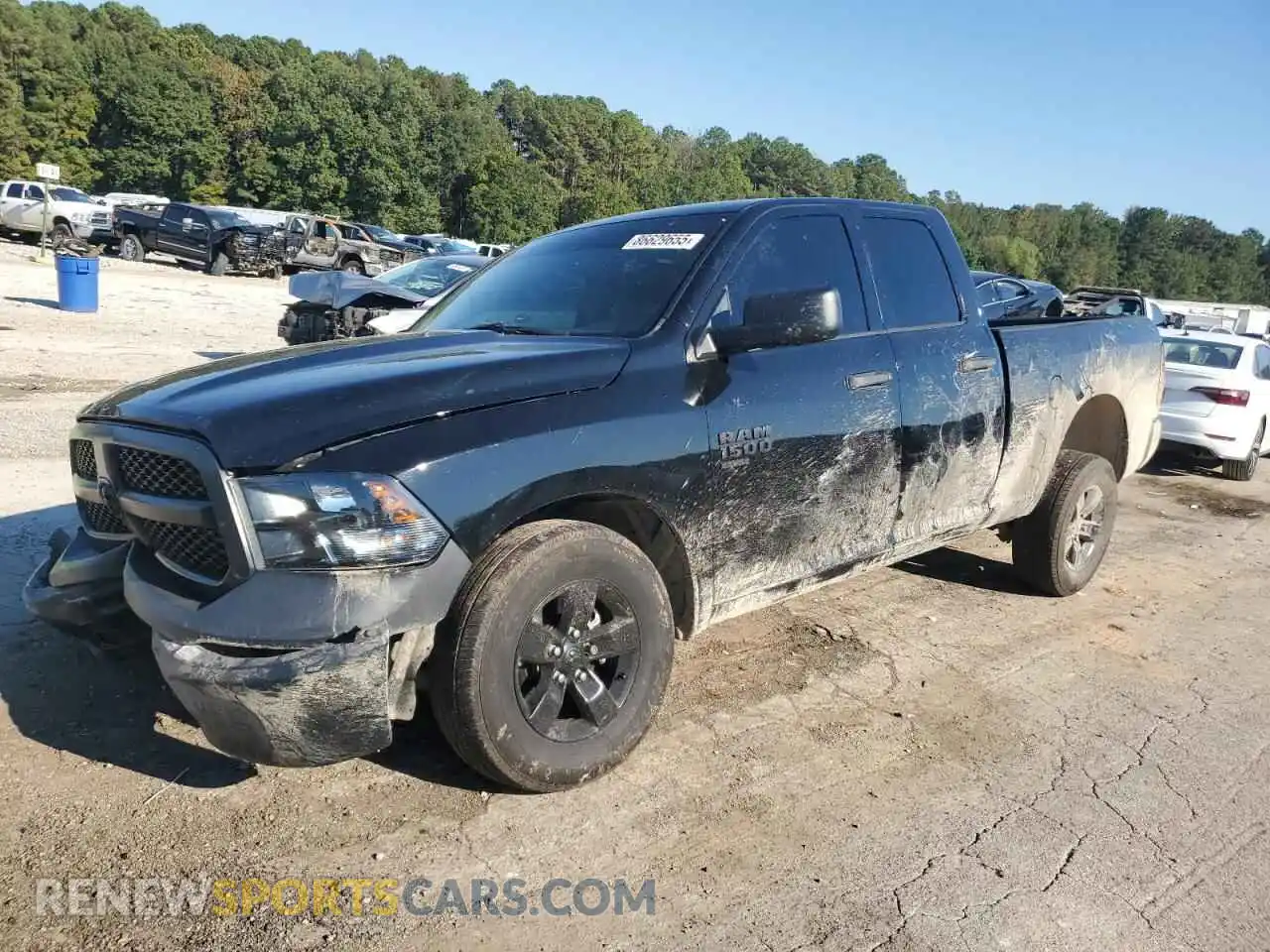 1 Photograph of a damaged car 1C6RR6FG9MS578460 RAM 1500 2021