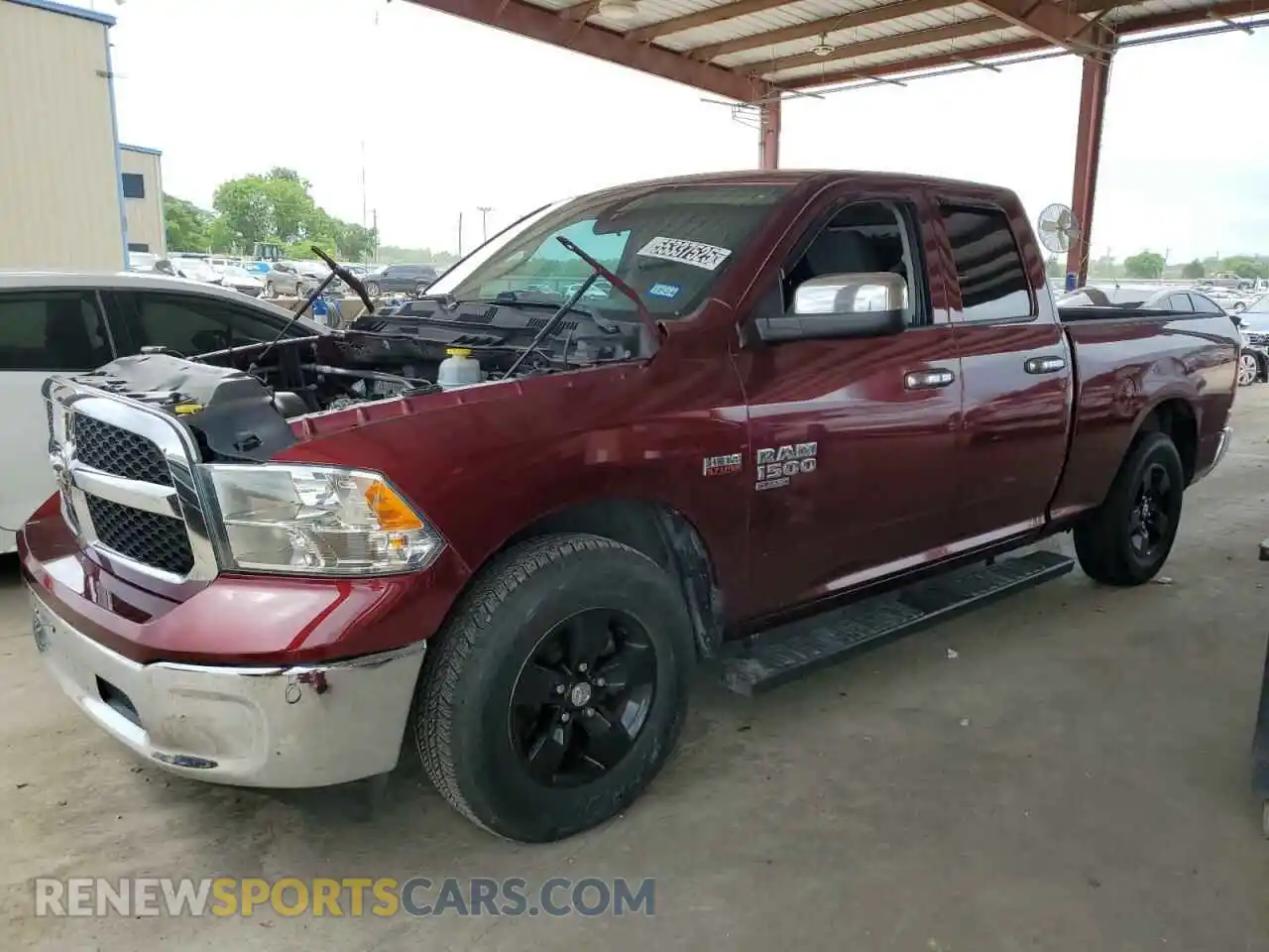 1 Photograph of a damaged car 1C6RR6FT1MS521053 RAM 1500 2021