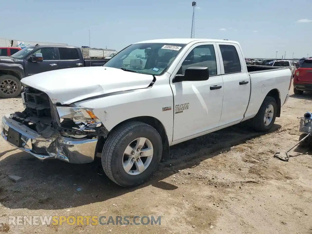 1 Photograph of a damaged car 1C6RR6FT4MS500570 RAM 1500 2021