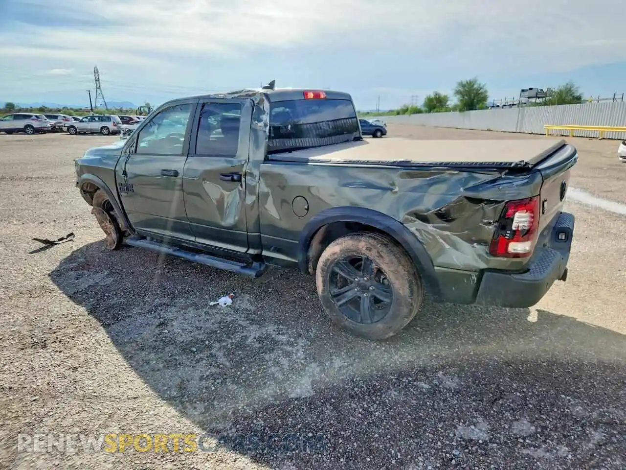 2 Photograph of a damaged car 1C6RR6GG2MS586401 RAM 1500 2021