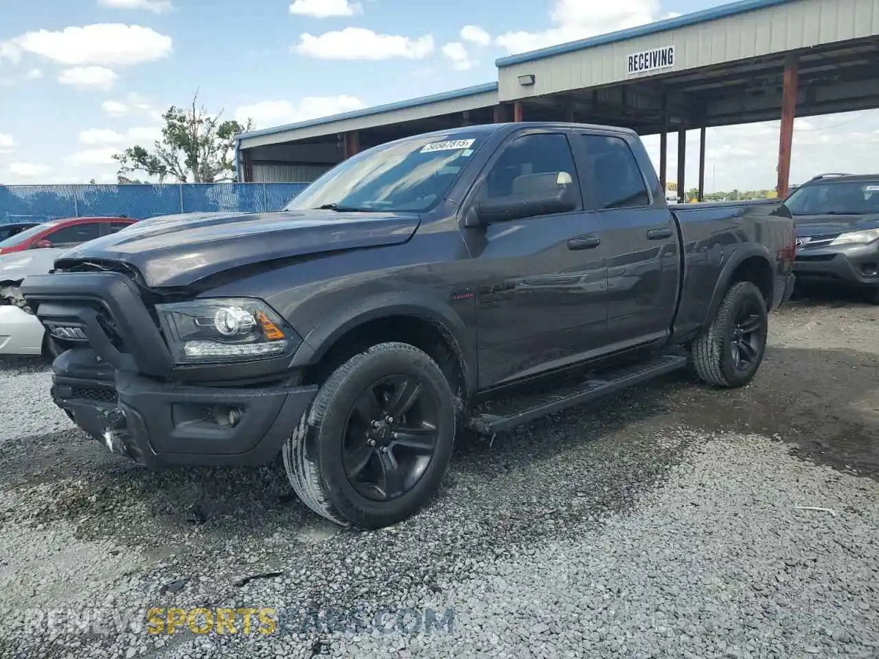 1 Photograph of a damaged car 1C6RR6GGXMS597050 RAM 1500 2021