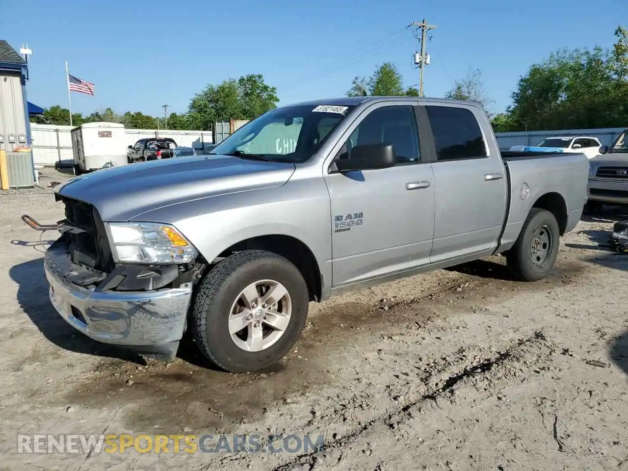 1 Photograph of a damaged car 1C6RR6LGXMS531748 RAM 1500 2021