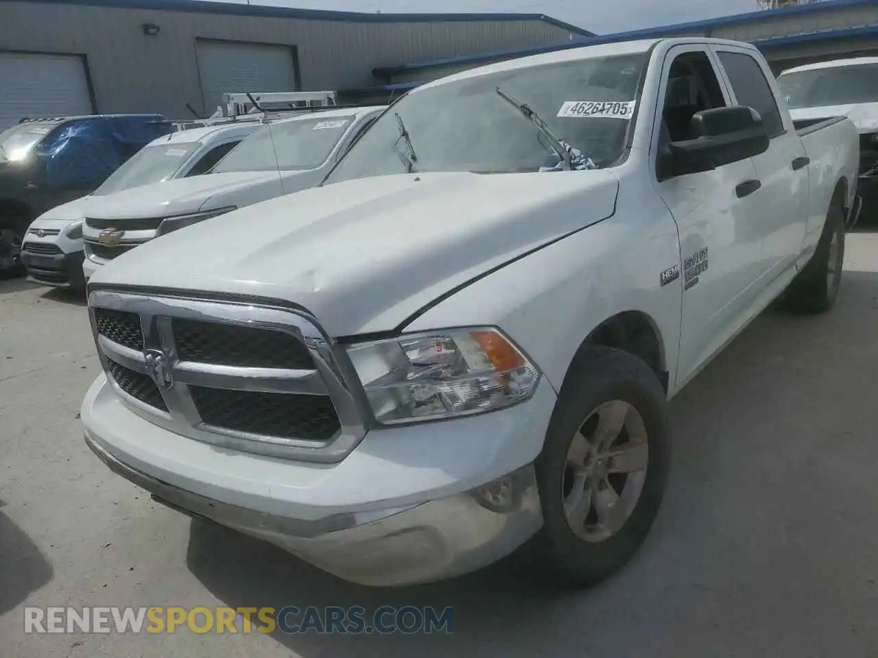 1 Photograph of a damaged car 1C6RR6ST4MS524597 RAM 1500 2021
