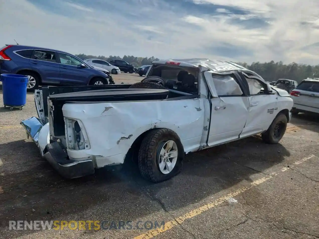 3 Photograph of a damaged car 1C6RR6TT0MS517516 RAM 1500 2021