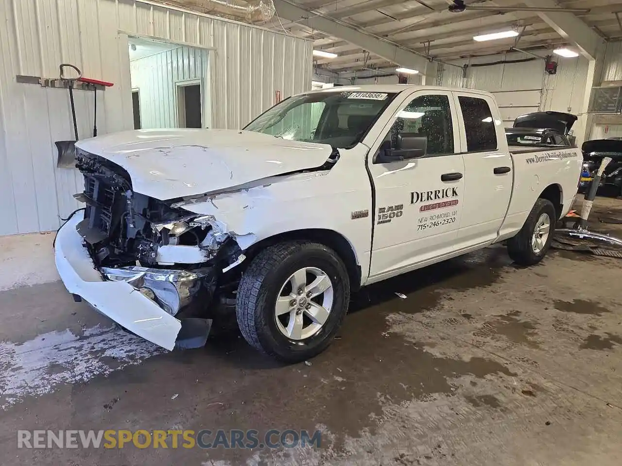 1 Photograph of a damaged car 1C6RR7FT1MS577824 RAM 1500 2021