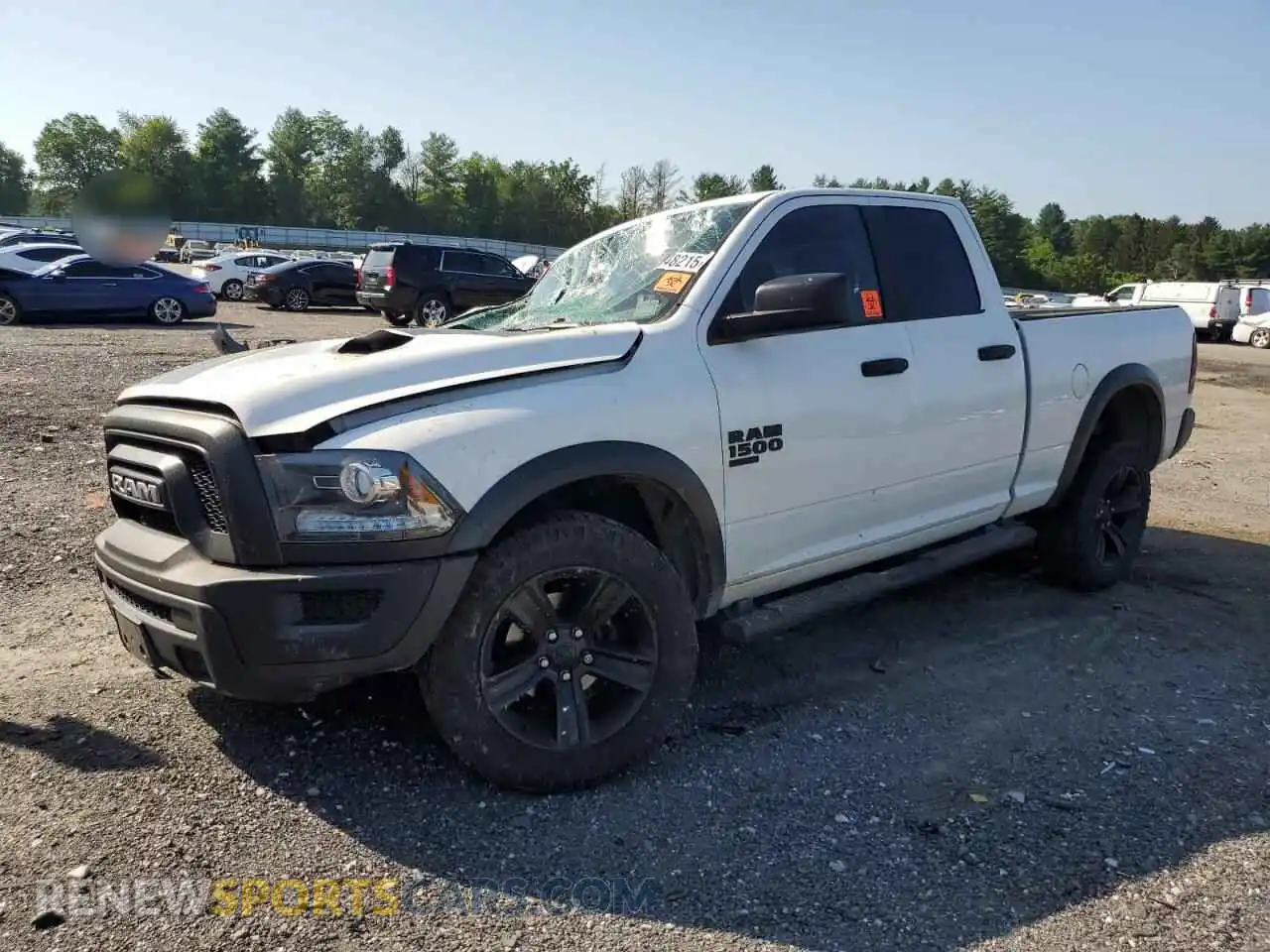 1 Photograph of a damaged car 1C6RR7GG3MS531090 RAM 1500 2021
