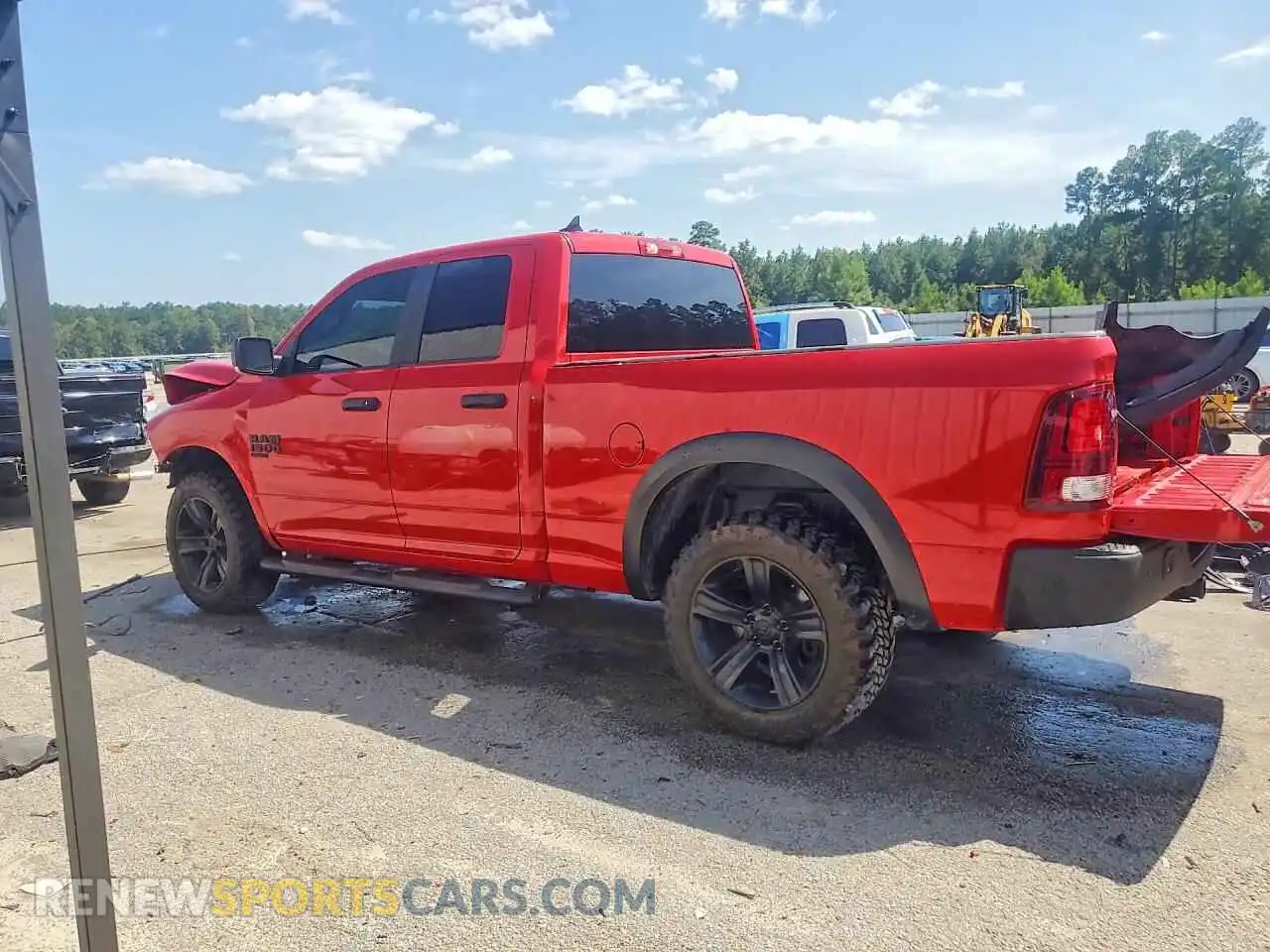 2 Photograph of a damaged car 1C6RR7GG3MS537018 RAM 1500 2021
