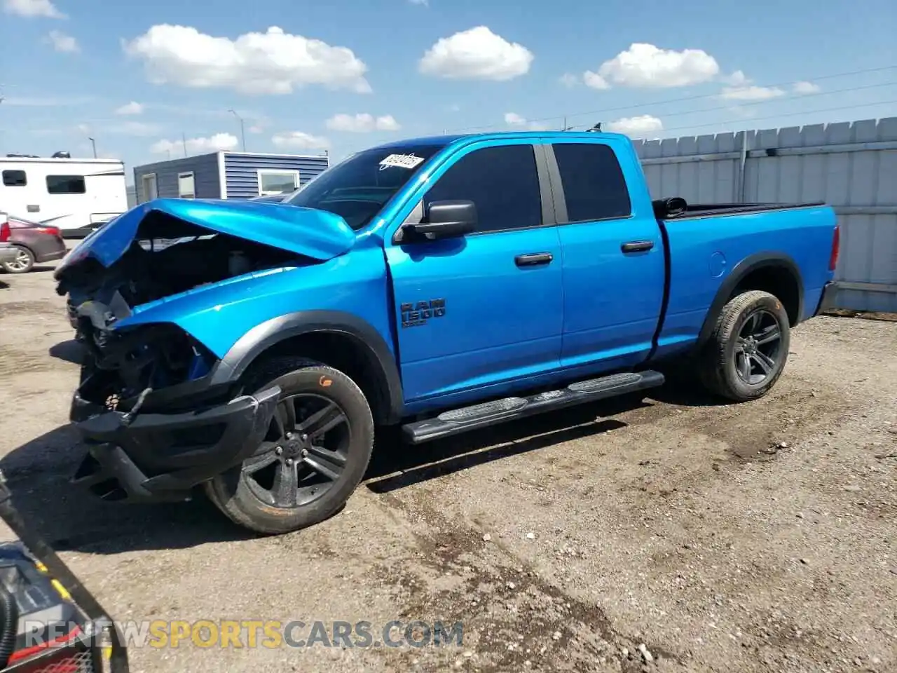 1 Photograph of a damaged car 1C6RR7GG4MS538727 RAM 1500 2021