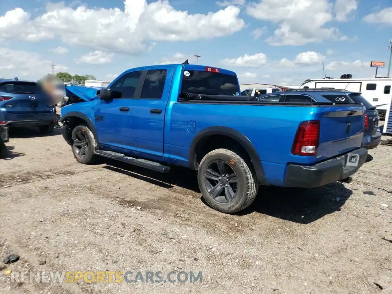 2 Photograph of a damaged car 1C6RR7GG4MS538727 RAM 1500 2021