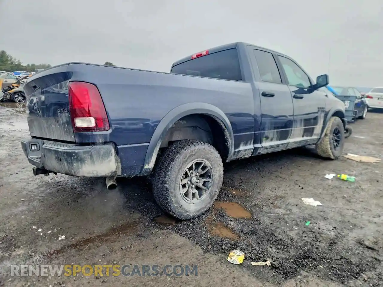 3 fotografías del automóvil dañado 1C6RR7GG6MS596113 RAM 1500 2021