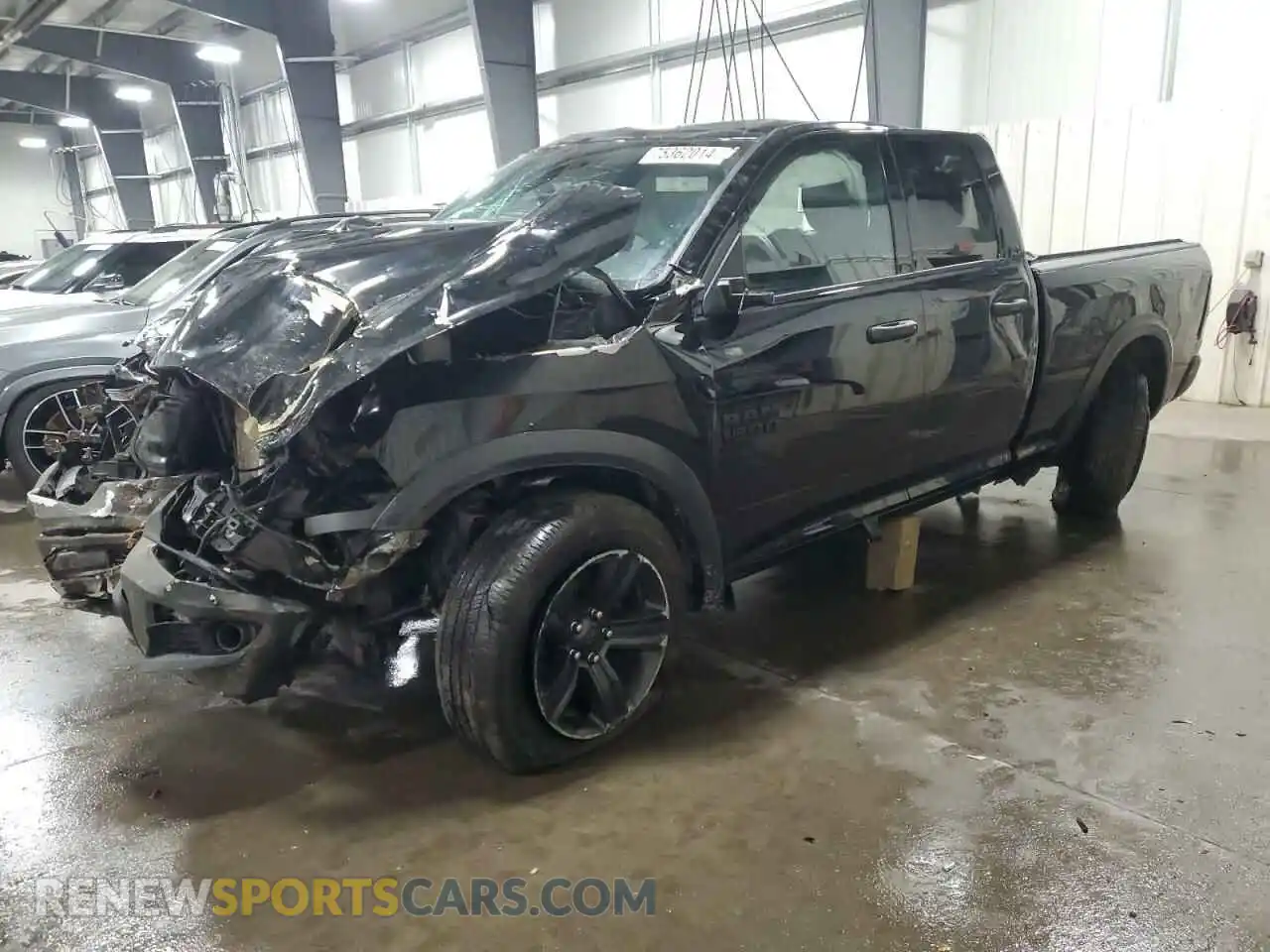 1 Photograph of a damaged car 1C6RR7GG9MS523396 RAM 1500 2021