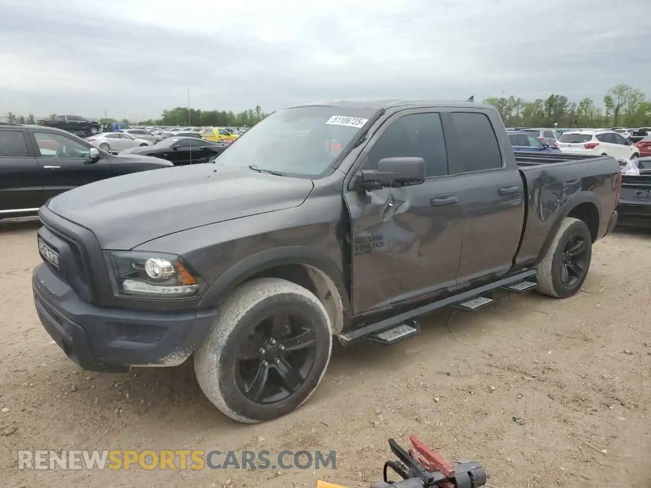 1 Photograph of a damaged car 1C6RR7GT0MS514972 RAM 1500 2021