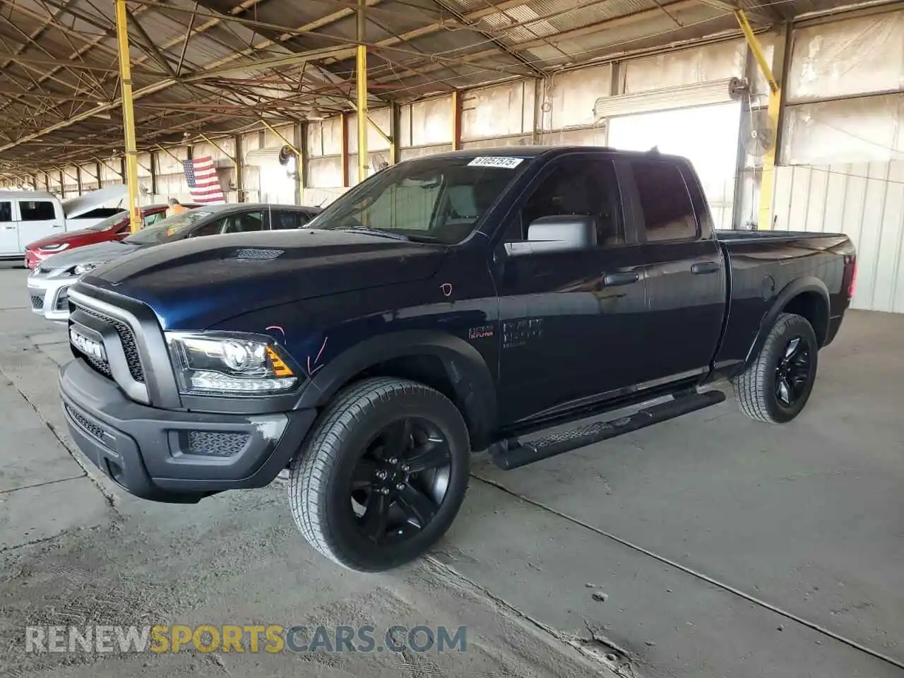 1 Photograph of a damaged car 1C6RR7GTXMS510766 RAM 1500 2021