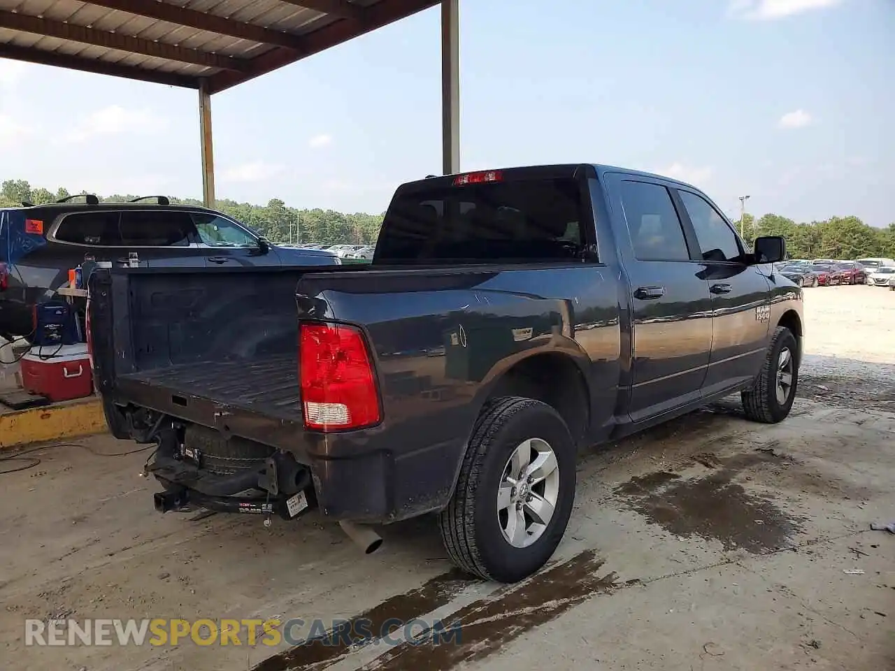 3 fotografías del automóvil dañado 1C6RR7LG2MS535976 RAM 1500 2021