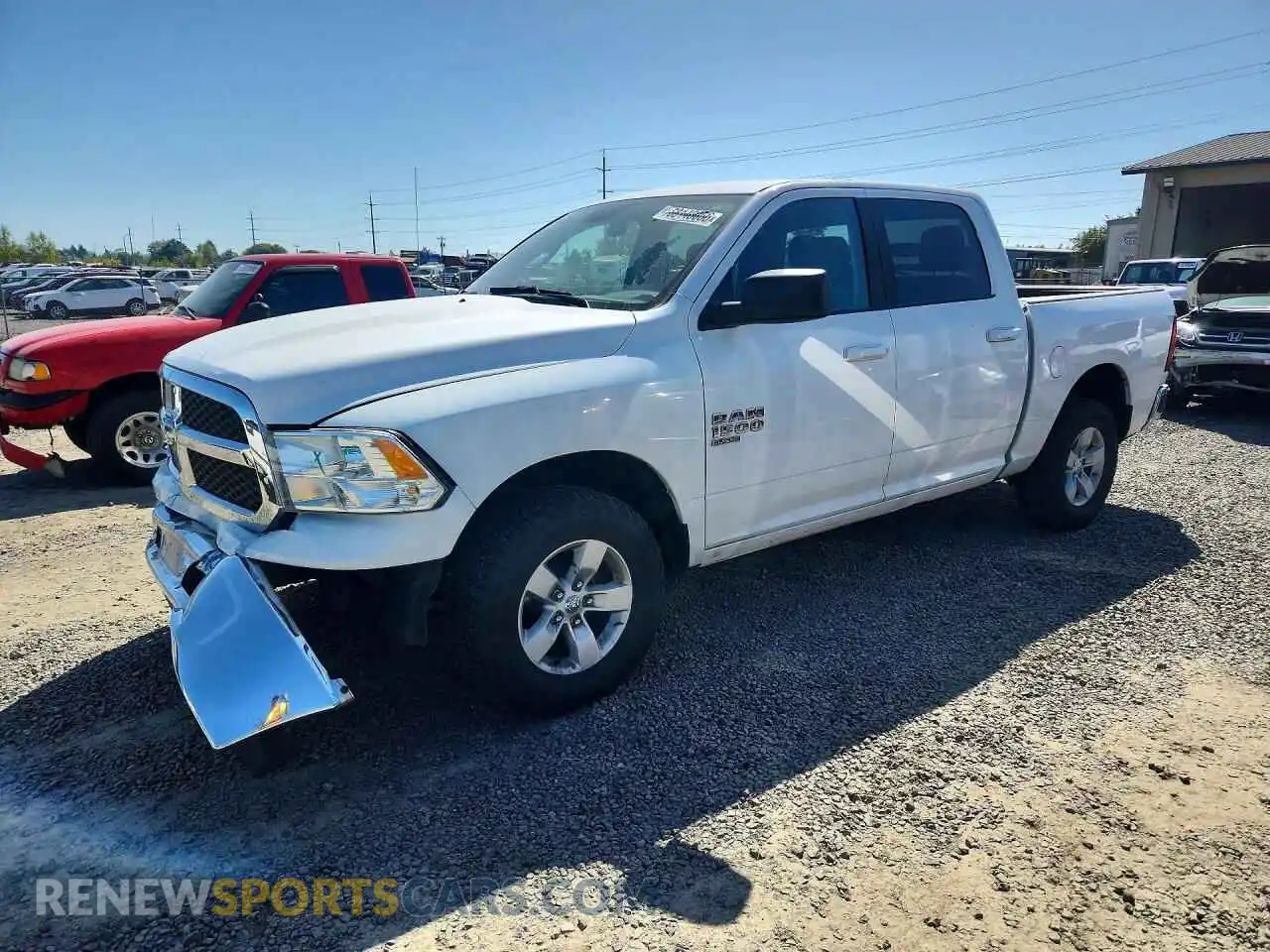 1 Photograph of a damaged car 1C6RR7LG5MS535552 RAM 1500 2021
