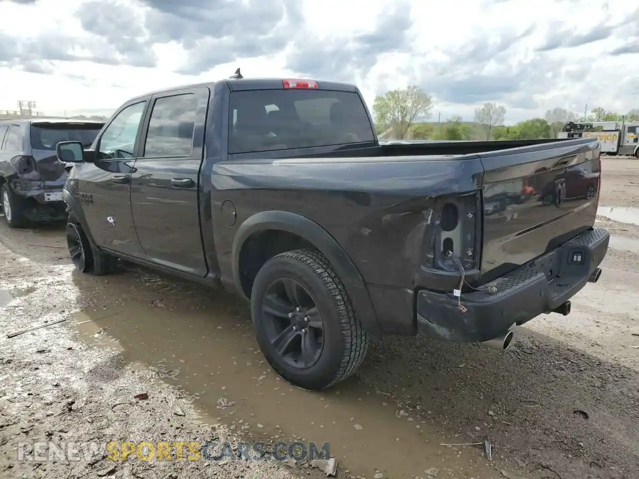 2 Photograph of a damaged car 1C6RR7LT0MS596465 RAM 1500 2021