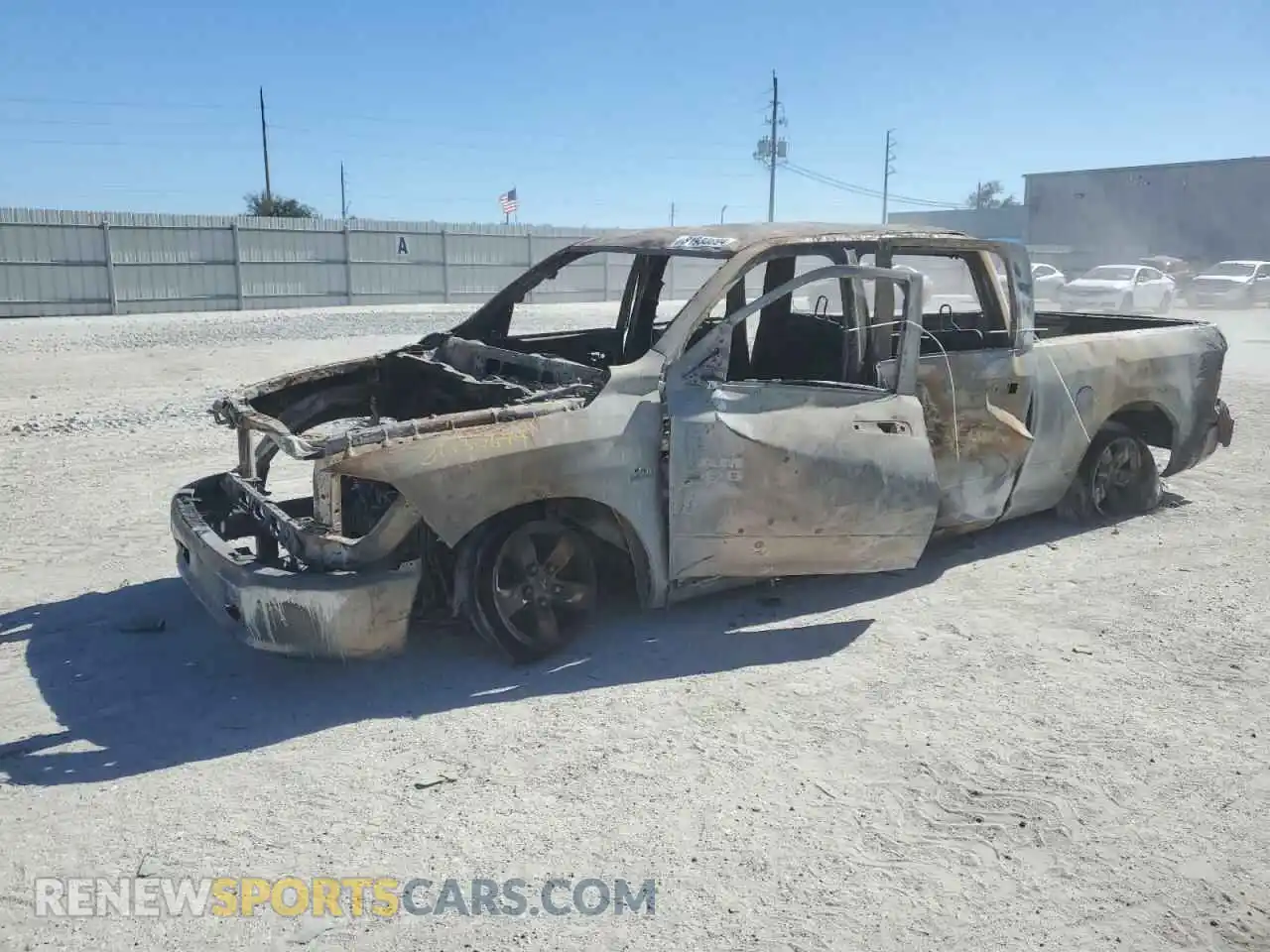 1 Photograph of a damaged car 1C6RR7TT9MS518296 RAM 1500 2021