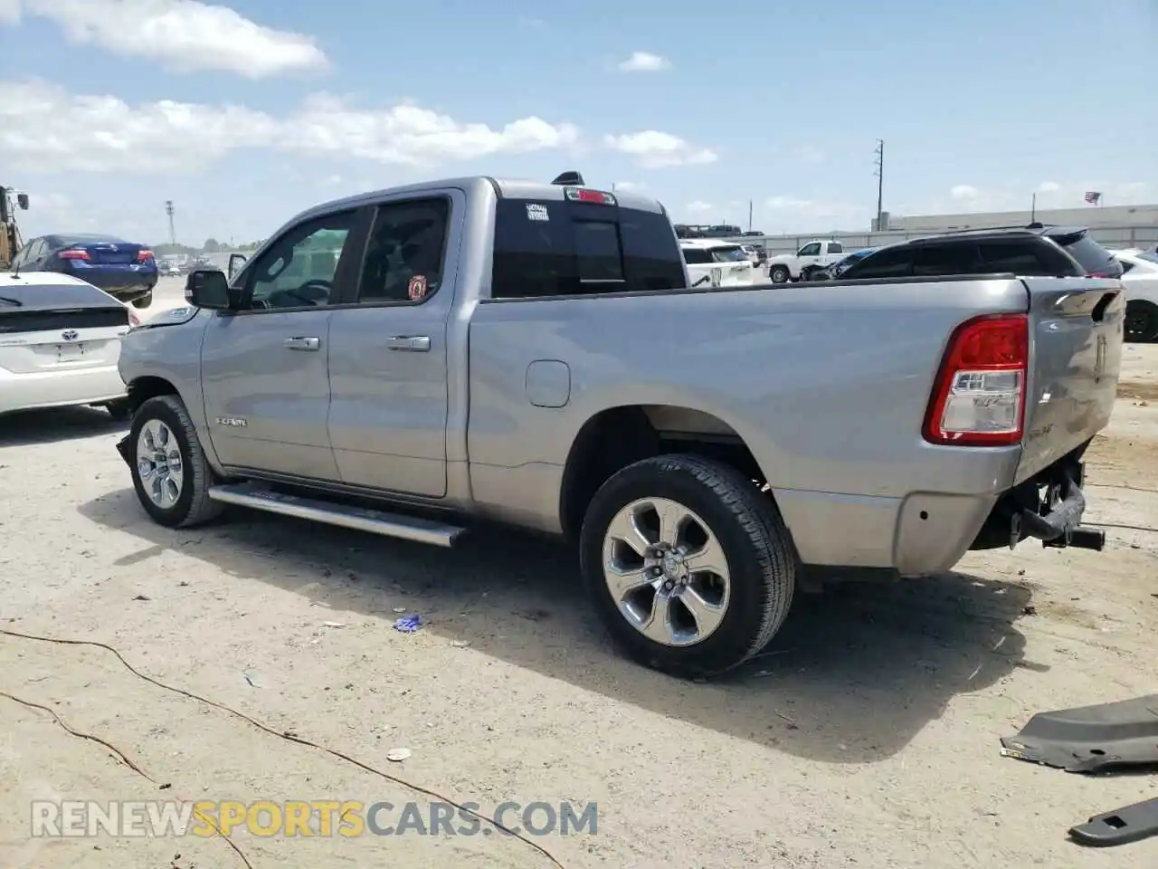 2 Photograph of a damaged car 1C6RREBG1MN753394 RAM 1500 2021