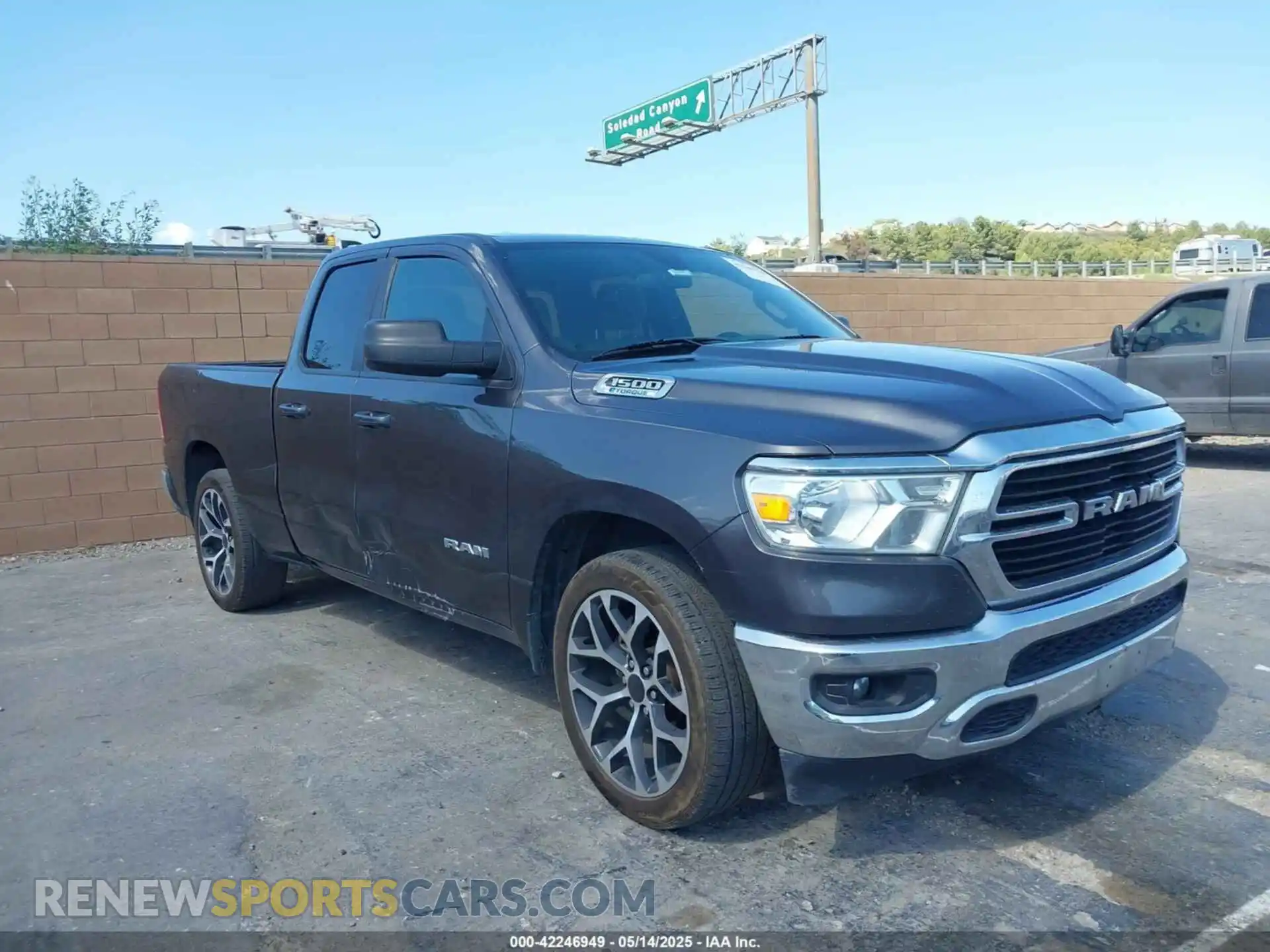 1 Photograph of a damaged car 1C6RREBG3MN743725 RAM 1500 2021