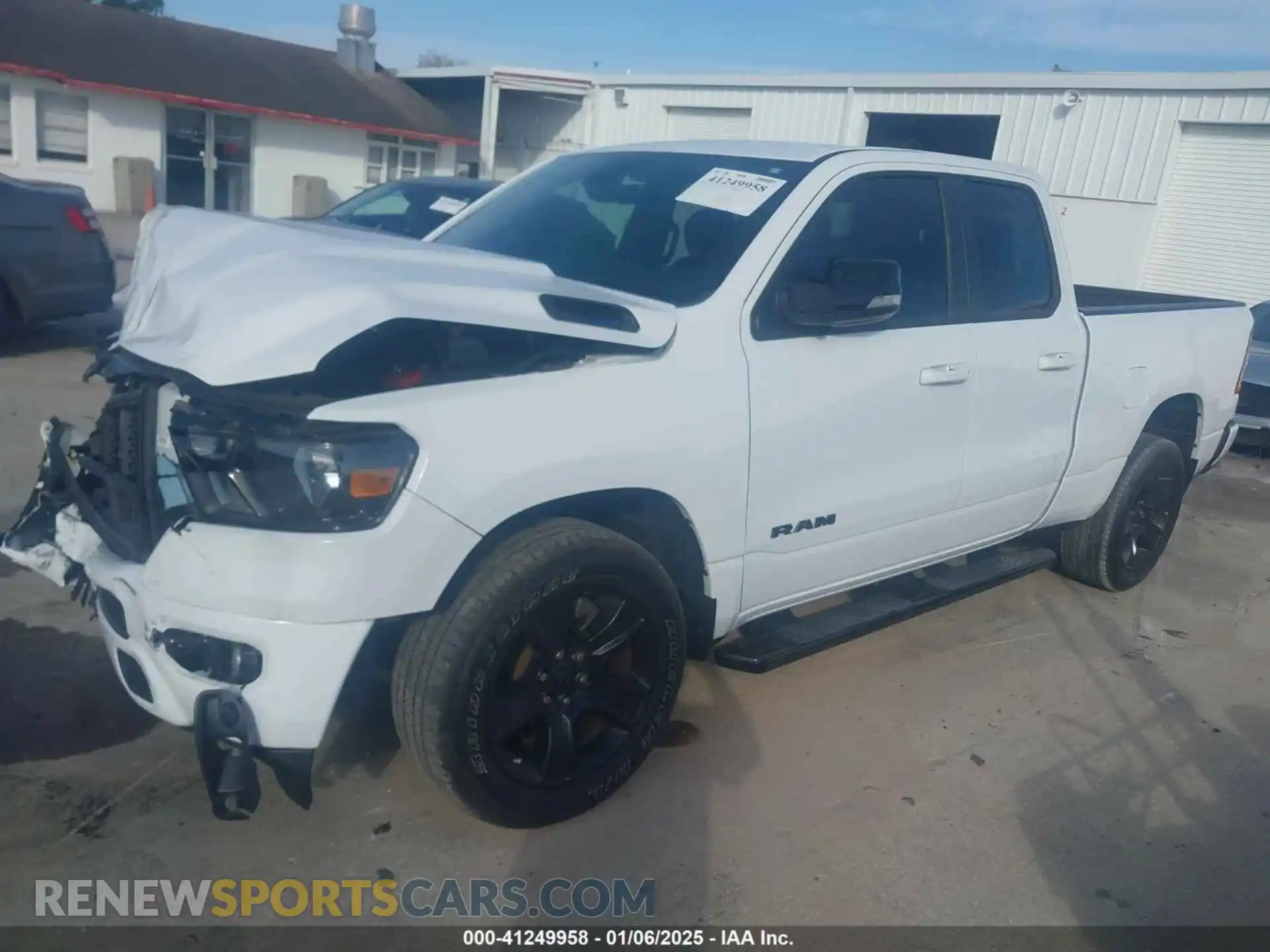 2 Photograph of a damaged car 1C6RREBG3MN753106 RAM 1500 2021