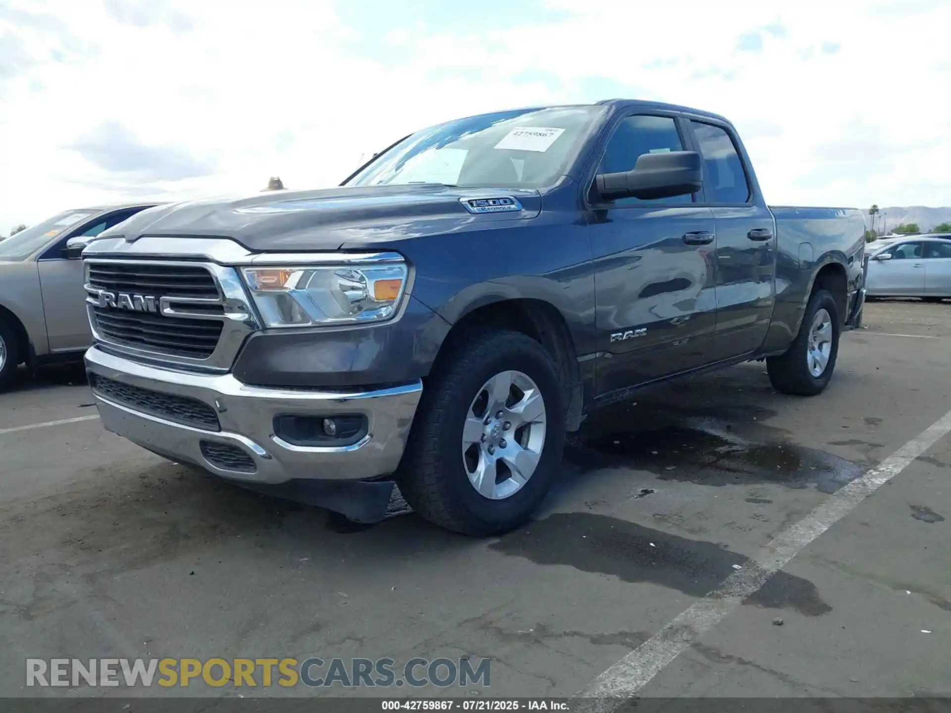2 Photograph of a damaged car 1C6RREBG4MN750778 RAM 1500 2021