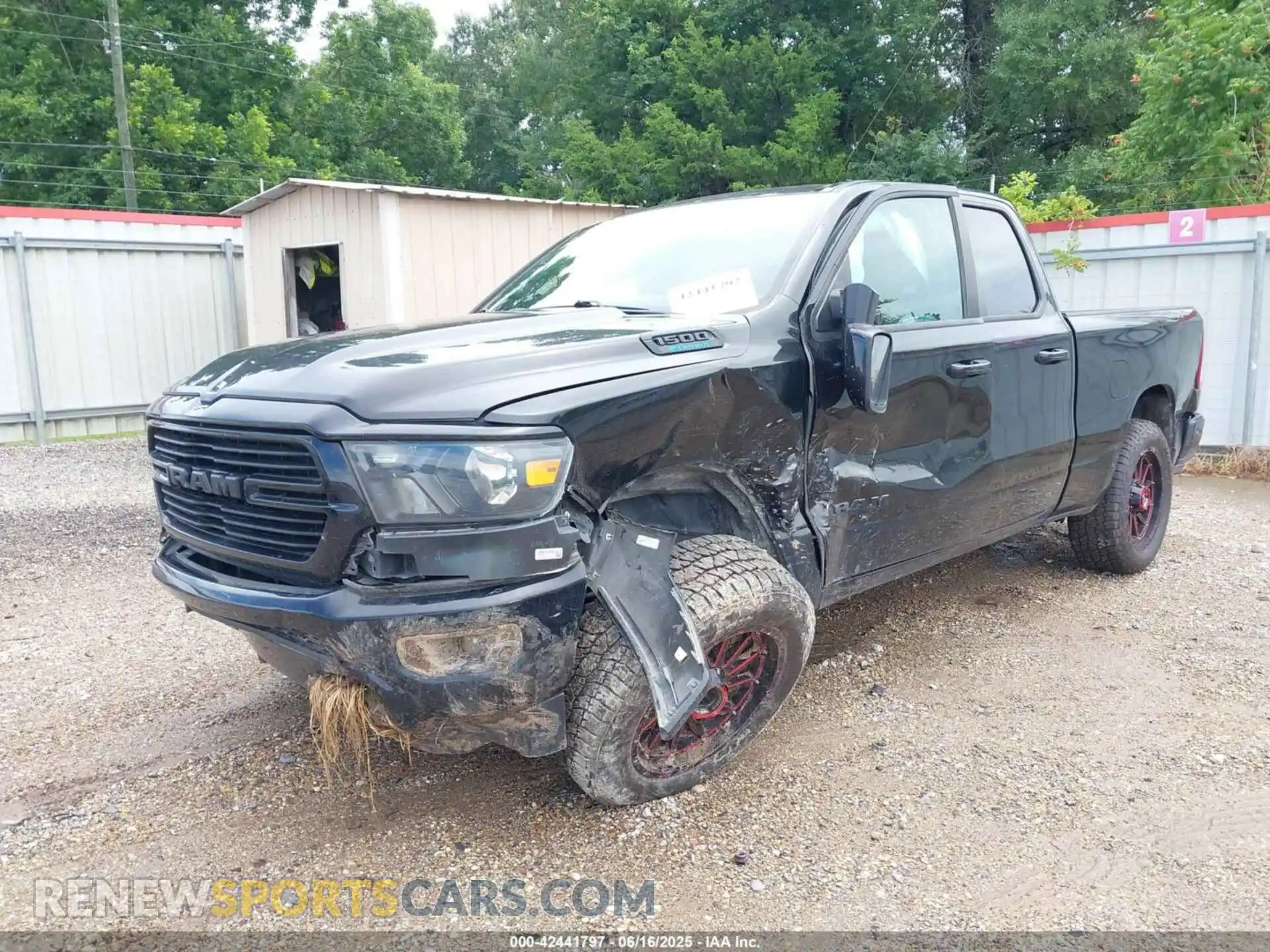 2 Photograph of a damaged car 1C6RREBG5MN820885 RAM 1500 2021