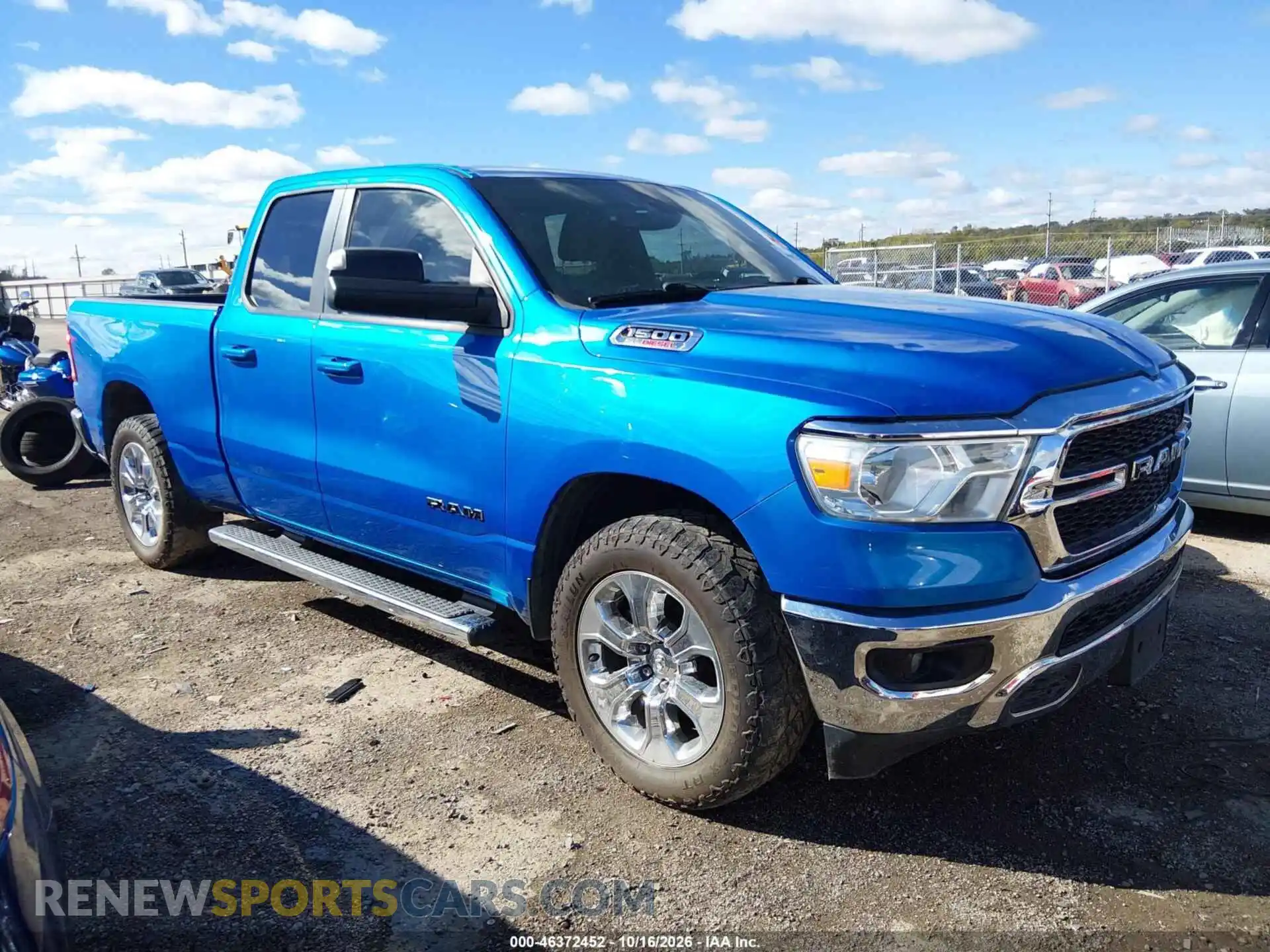 1 Photograph of a damaged car 1C6RREBM9MN828655 RAM 1500 2021