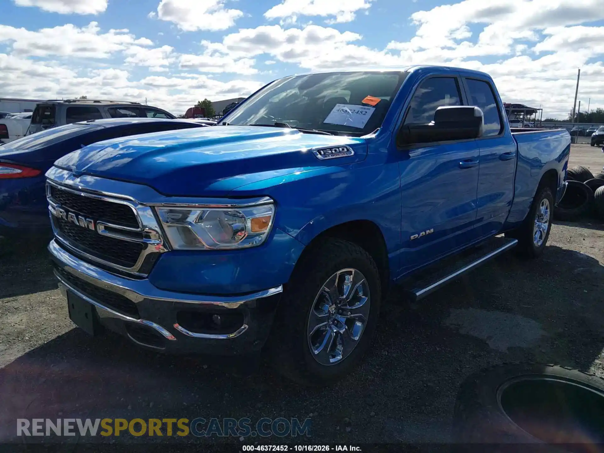 2 Photograph of a damaged car 1C6RREBM9MN828655 RAM 1500 2021