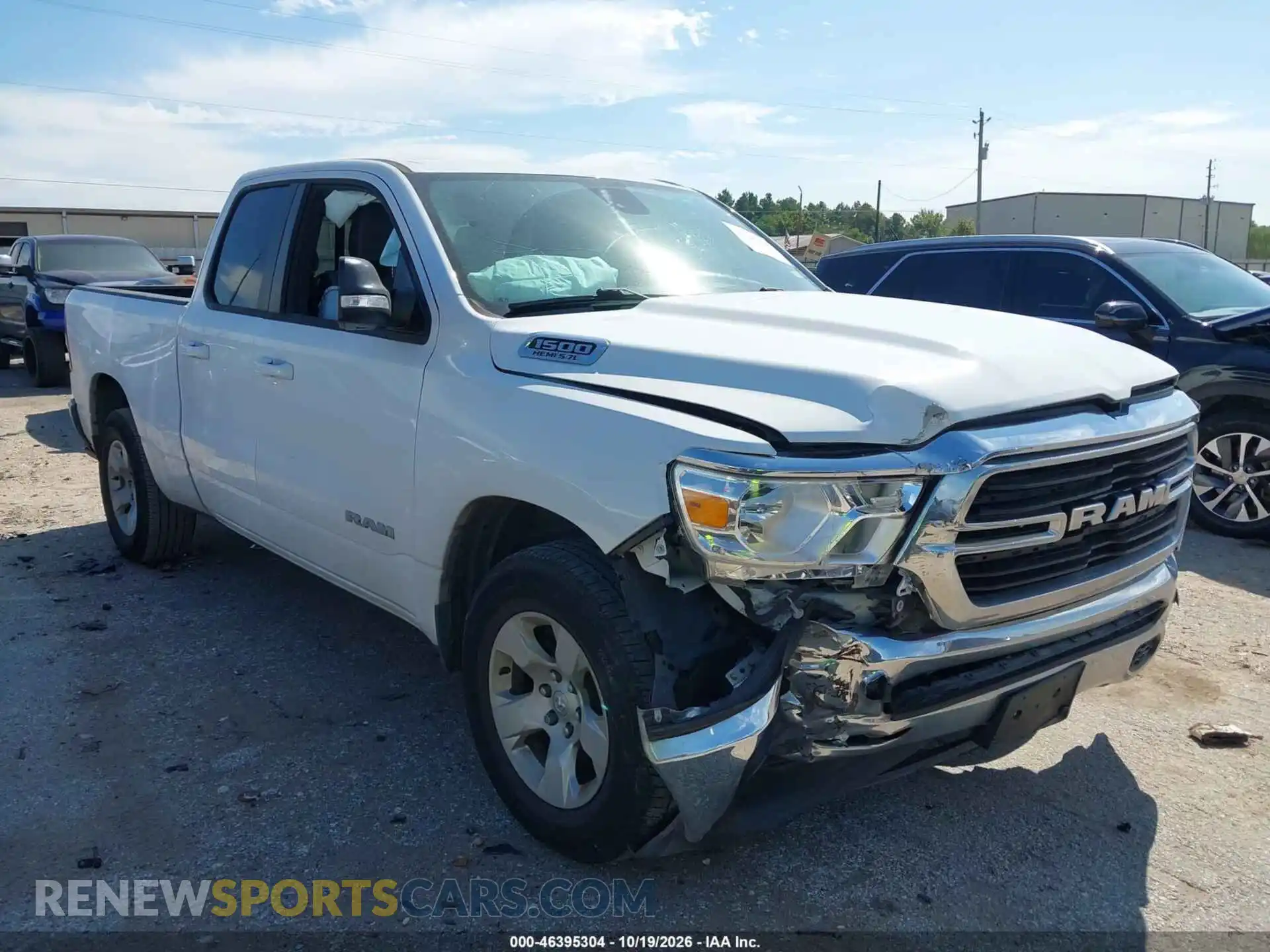1 Photograph of a damaged car 1C6RREBT2MN565707 RAM 1500 2021