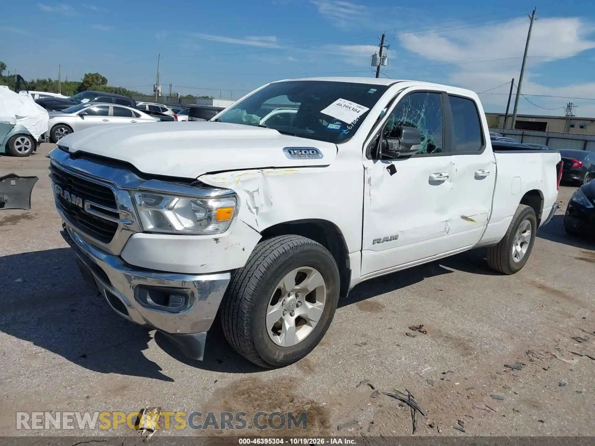 2 Photograph of a damaged car 1C6RREBT2MN565707 RAM 1500 2021