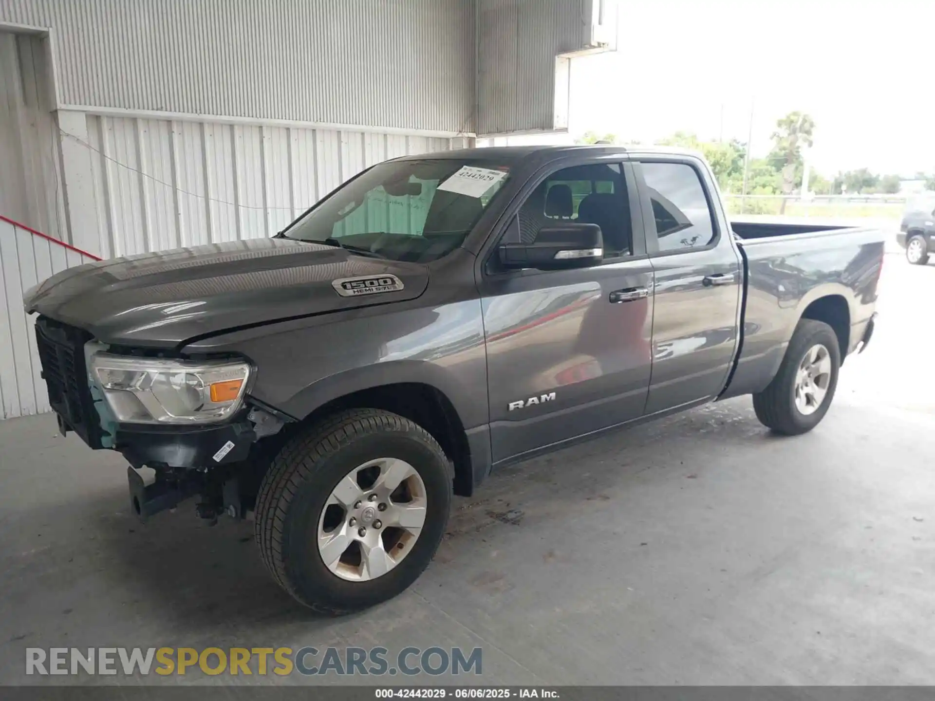 2 Photograph of a damaged car 1C6RREBT2MN747391 RAM 1500 2021