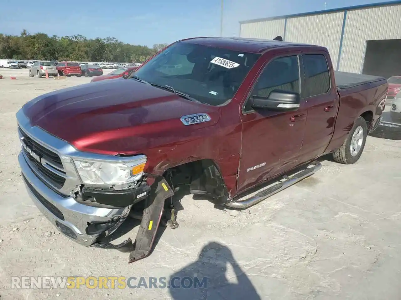 1 Photograph of a damaged car 1C6RREBT3MN565764 RAM 1500 2021