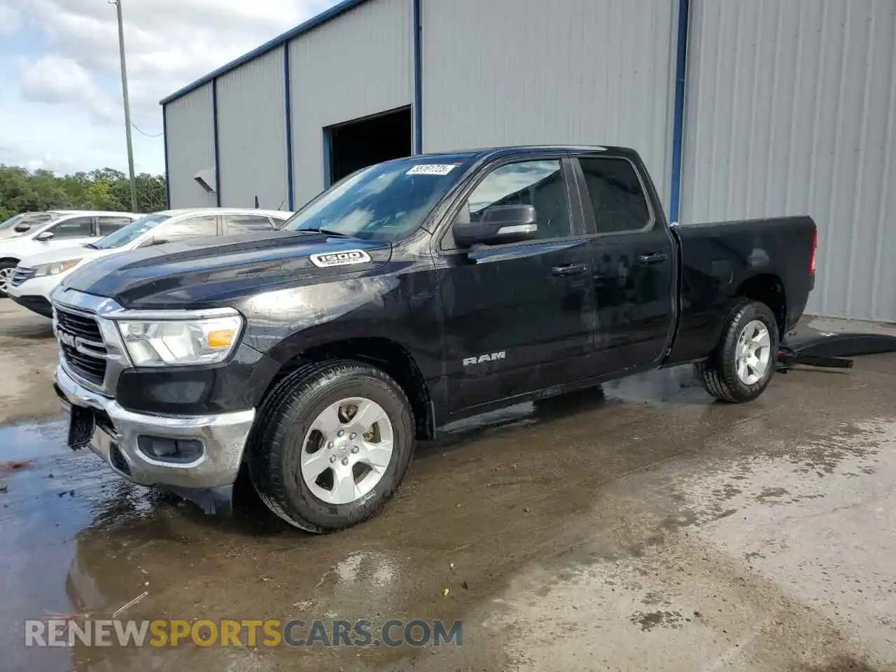 1 Photograph of a damaged car 1C6RREBT8MN747394 RAM 1500 2021