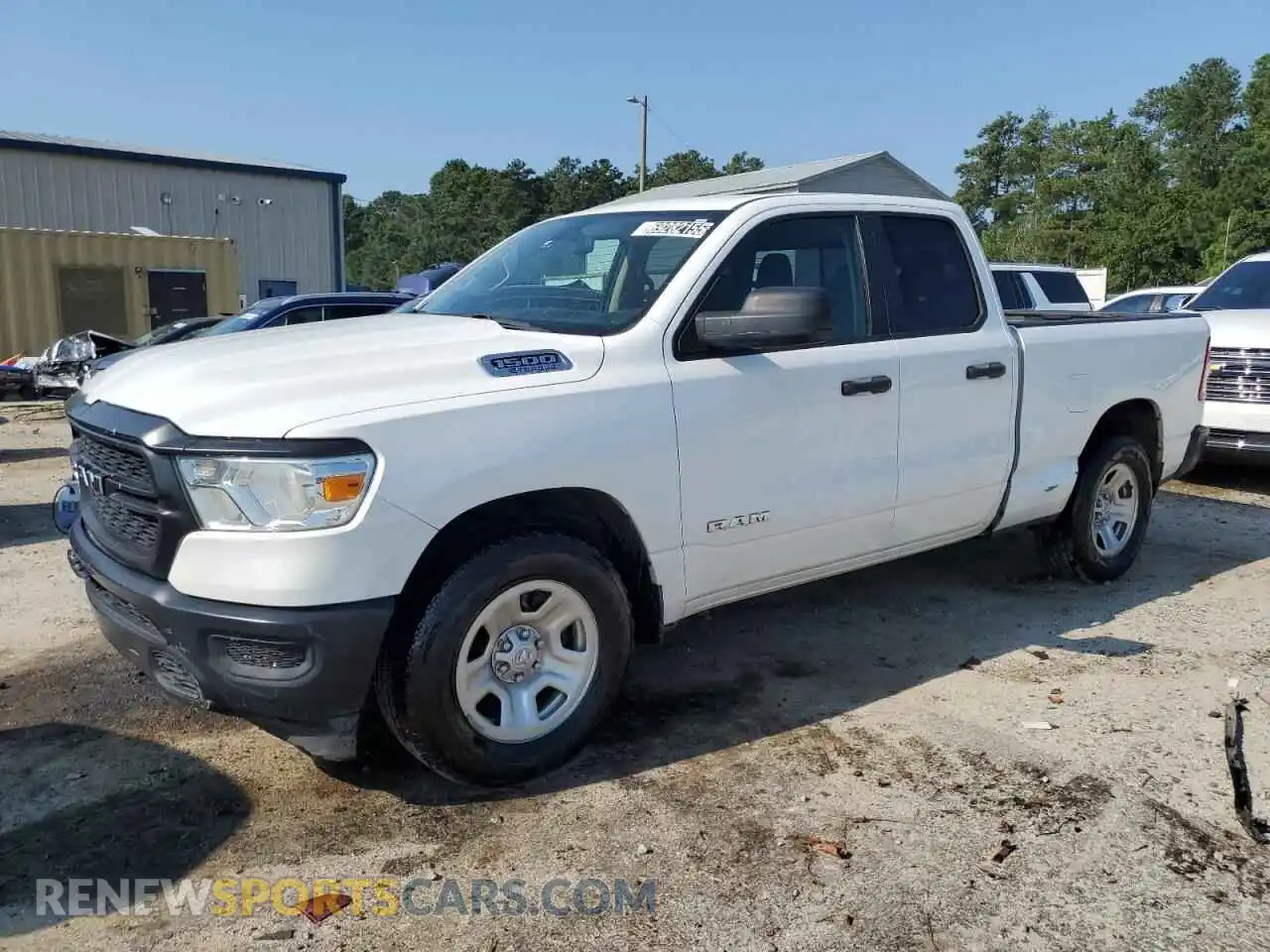 1 Photograph of a damaged car 1C6RRECT4MN662065 RAM 1500 2021