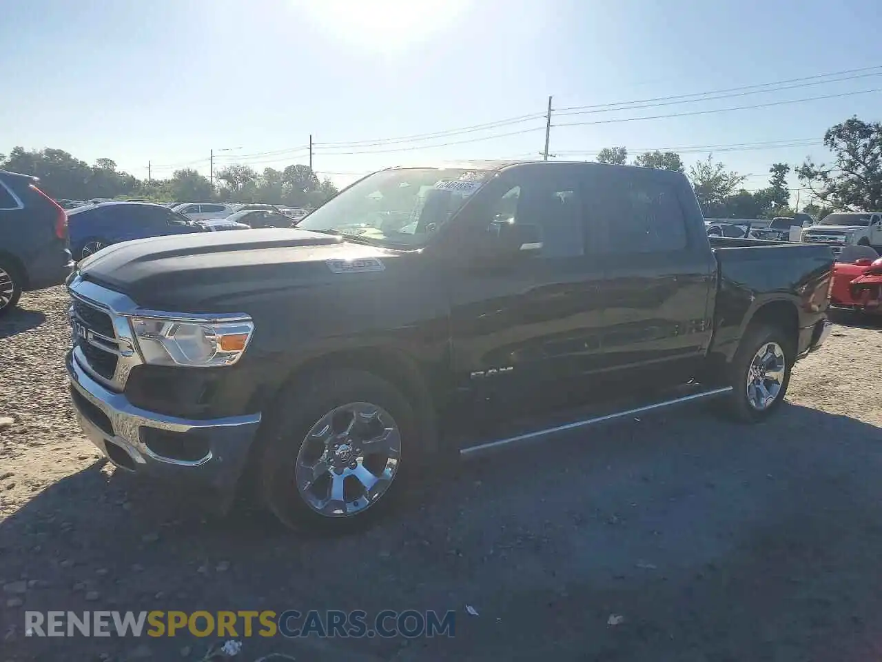 1 Photograph of a damaged car 1C6RREFM3MN543900 RAM 1500 2021