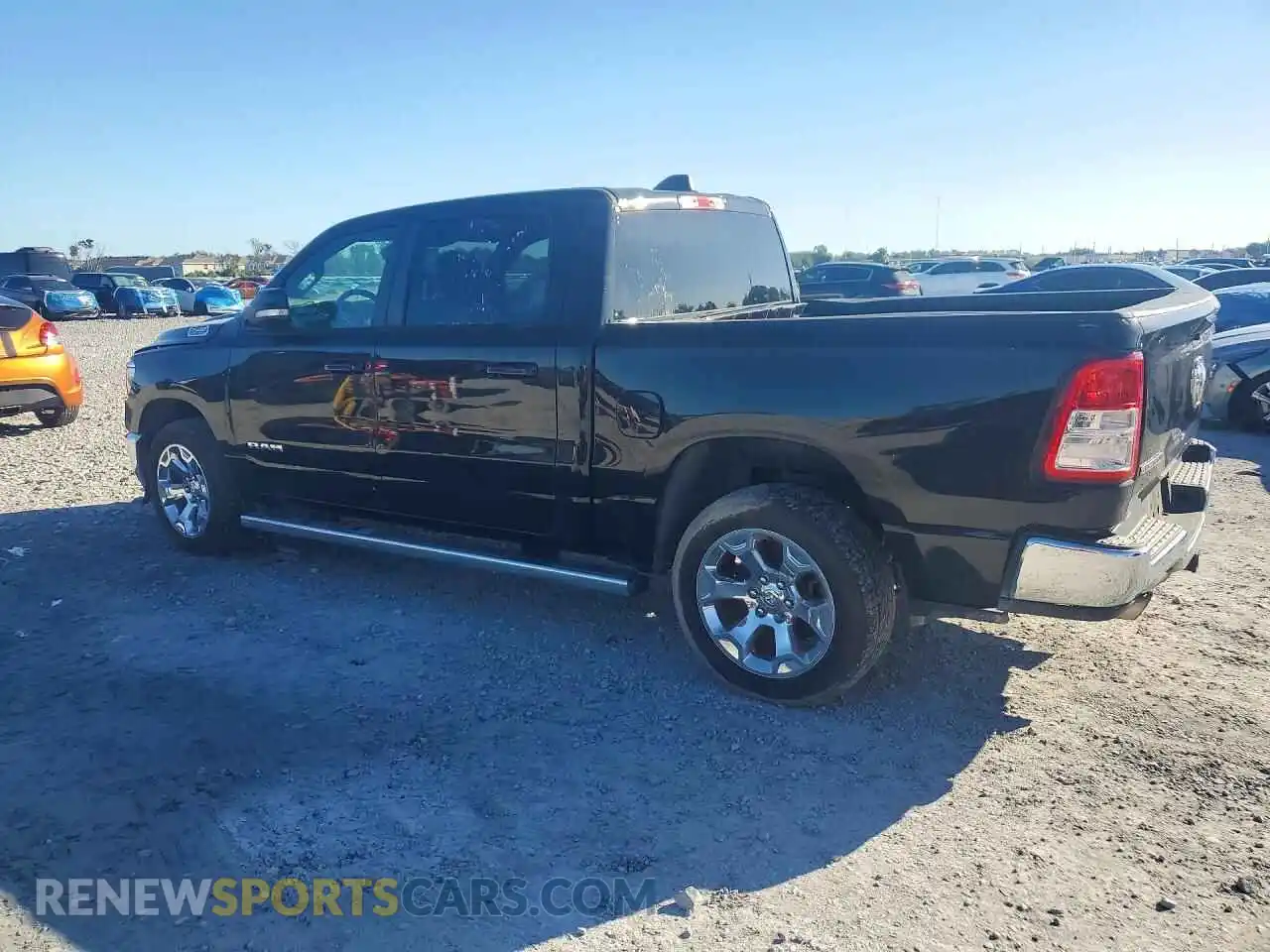 2 Photograph of a damaged car 1C6RREFM3MN543900 RAM 1500 2021