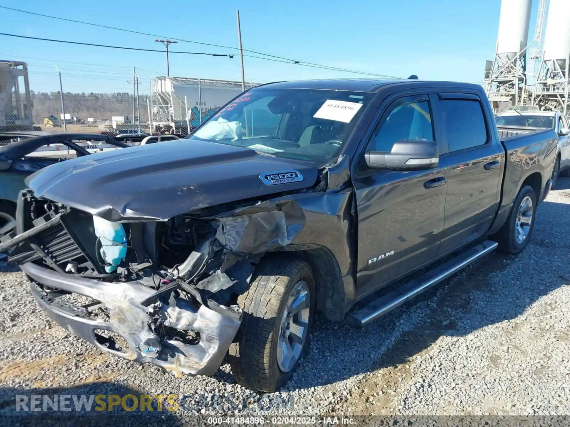 2 Photograph of a damaged car 1C6RREFT2MN691074 RAM 1500 2021