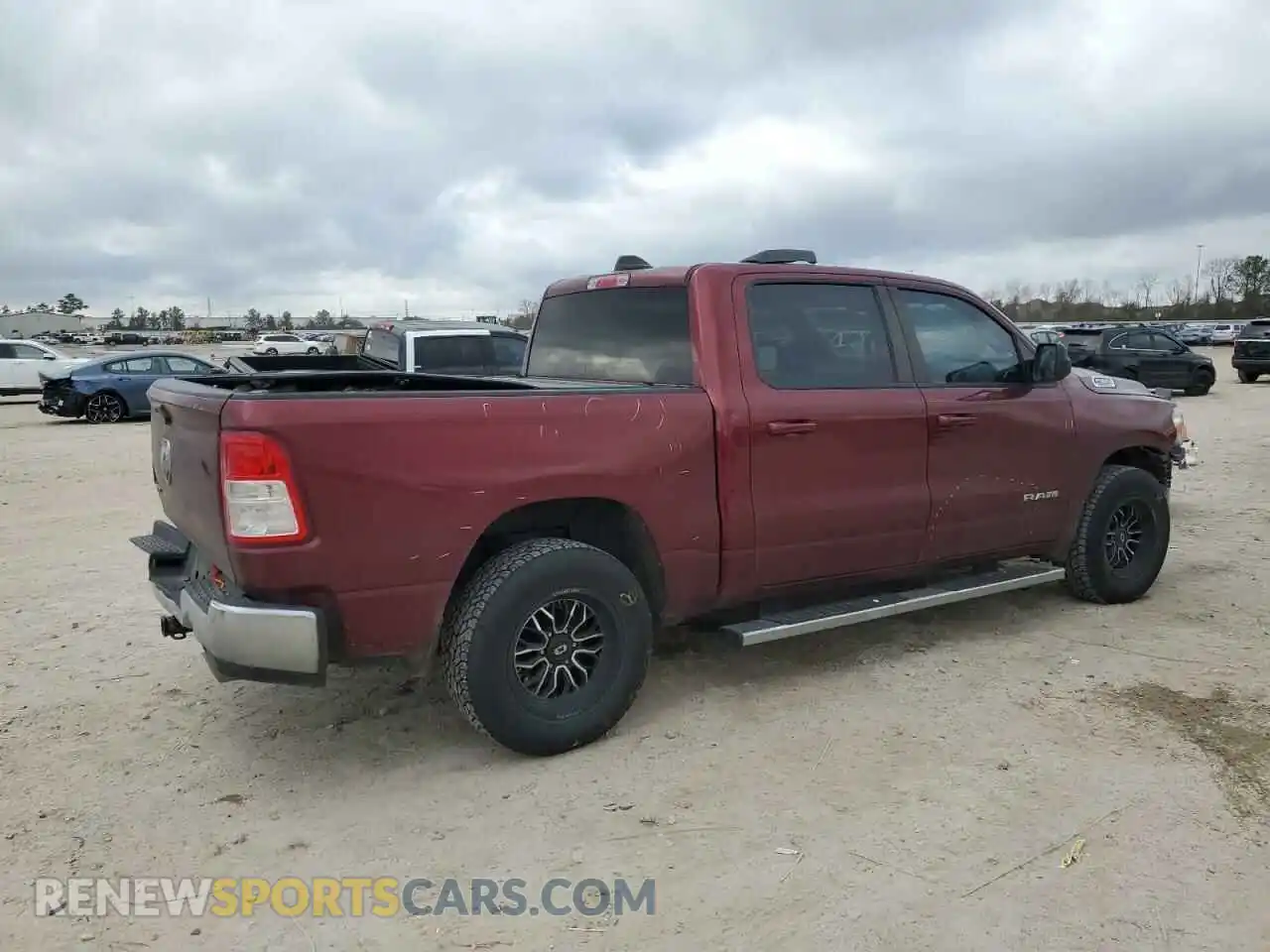 3 Photograph of a damaged car 1C6RREFT3MN543063 RAM 1500 2021