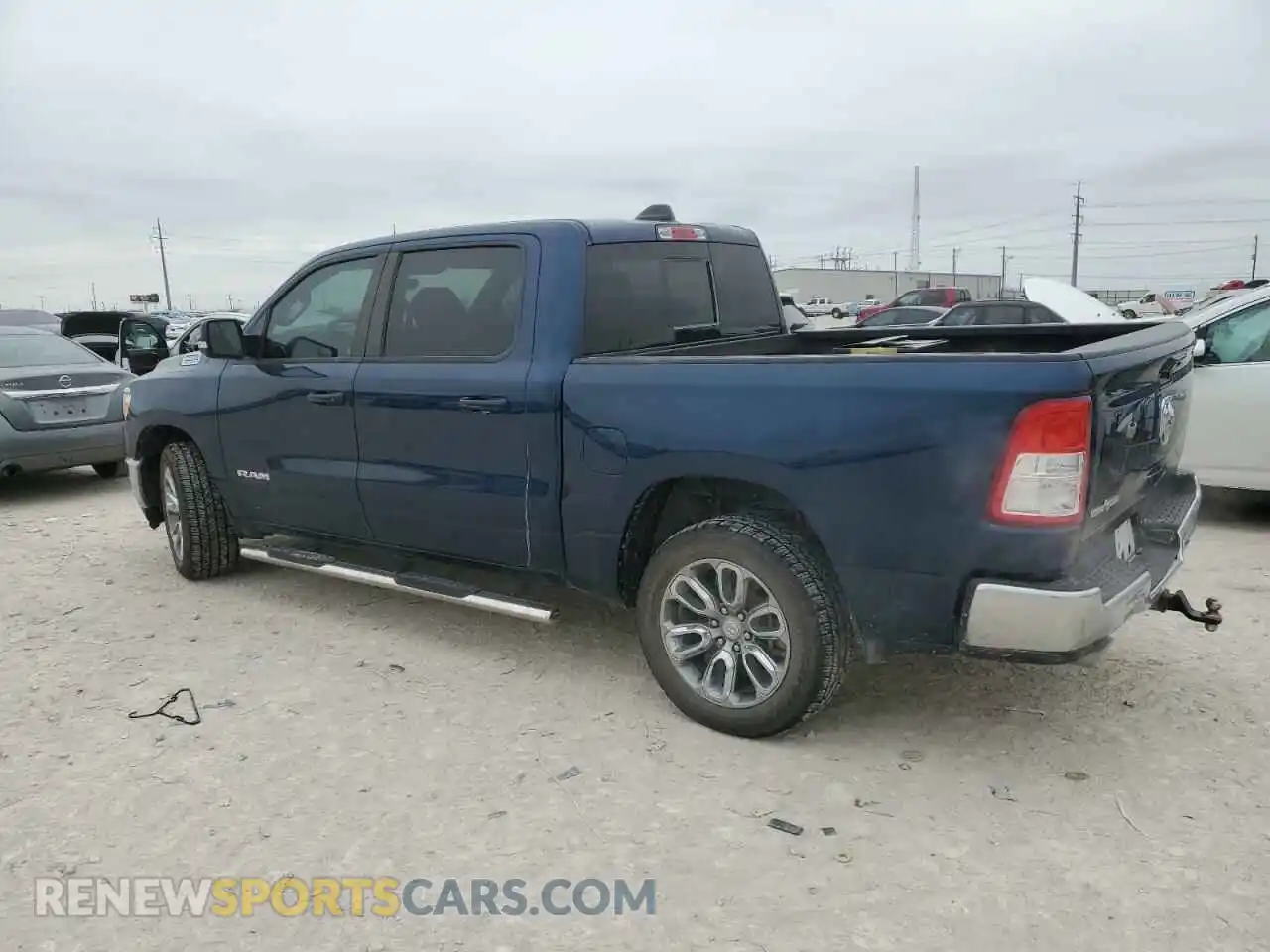 2 Photograph of a damaged car 1C6RREFT3MN631465 RAM 1500 2021