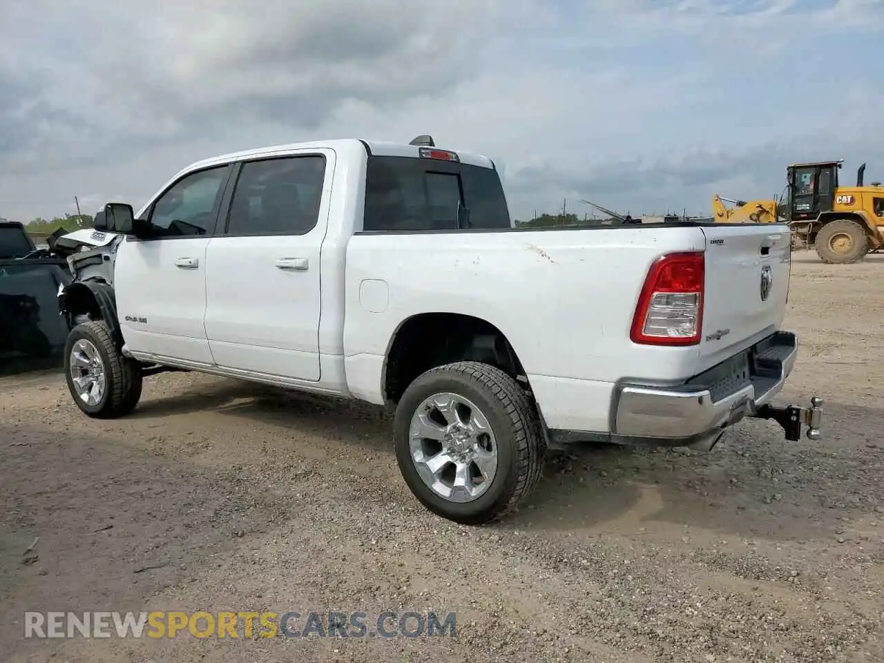 2 Photograph of a damaged car 1C6RREFT3MN743604 RAM 1500 2021