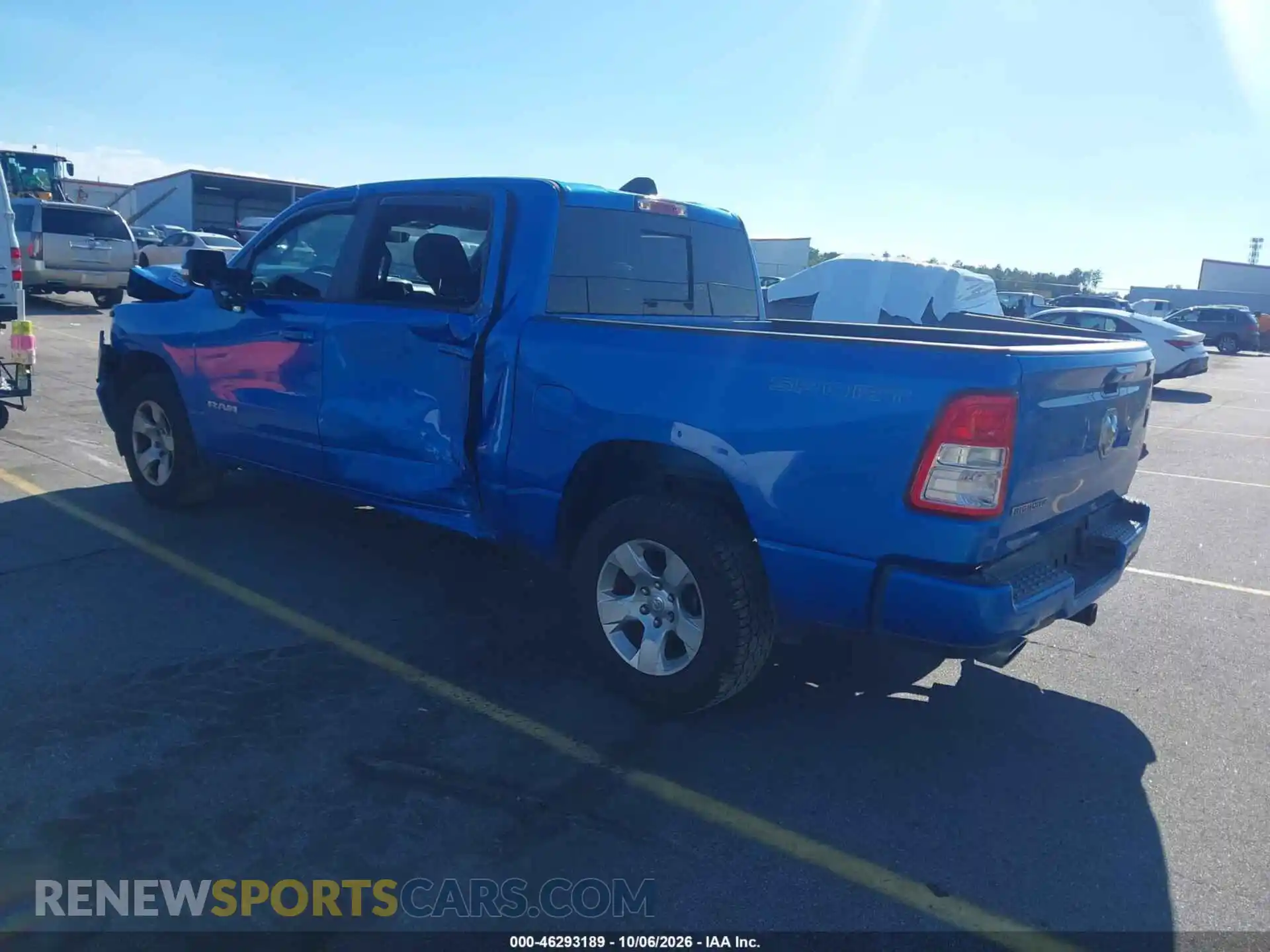 3 Photograph of a damaged car 1C6RREFT4MN501209 RAM 1500 2021