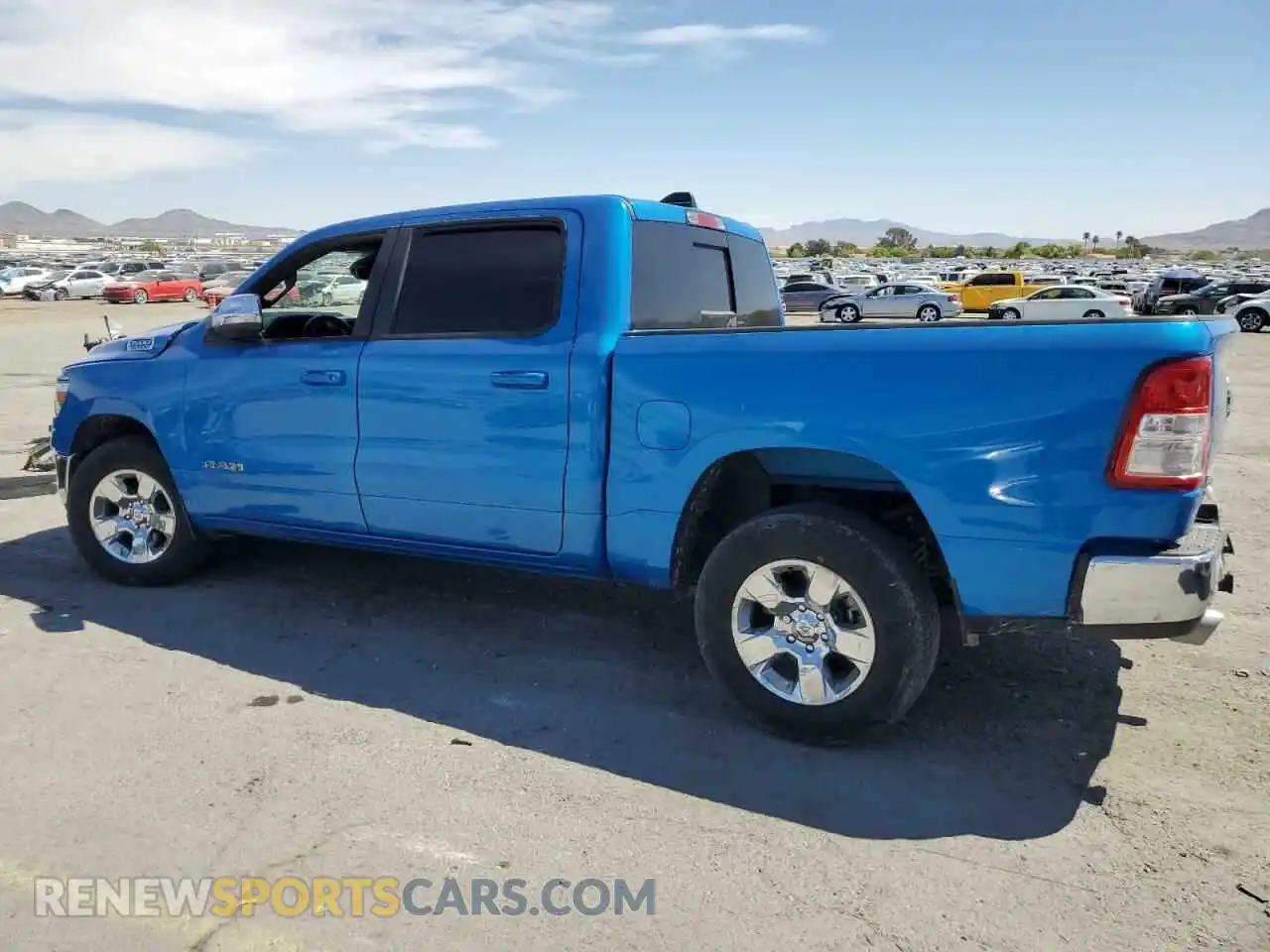 2 Photograph of a damaged car 1C6RREFT4MN752943 RAM 1500 2021